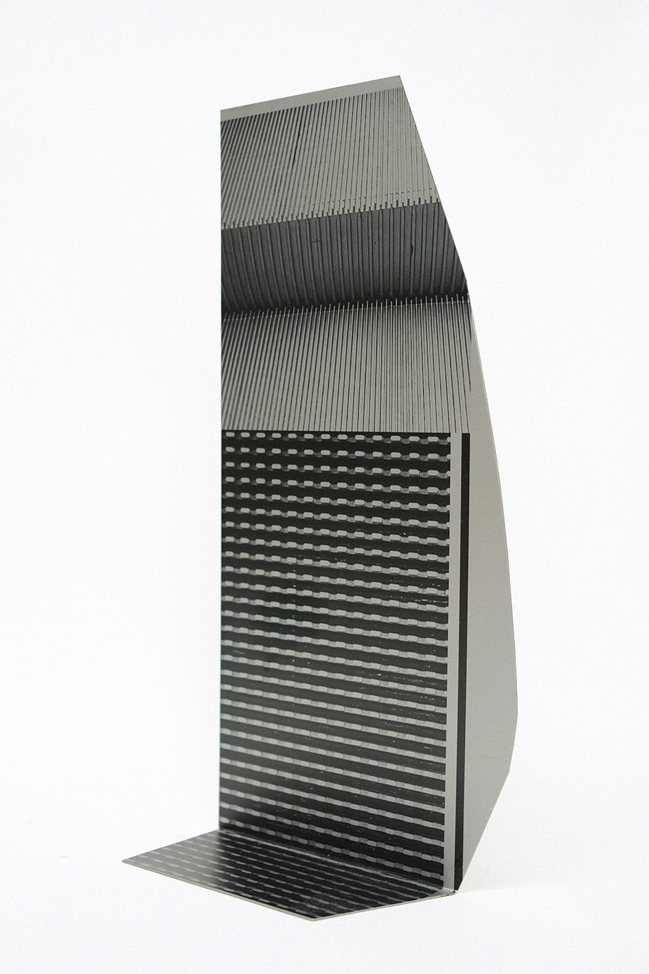 GET WORKED HARD 01, 2020. Digital print on steel, H43 x W20 x D8cm