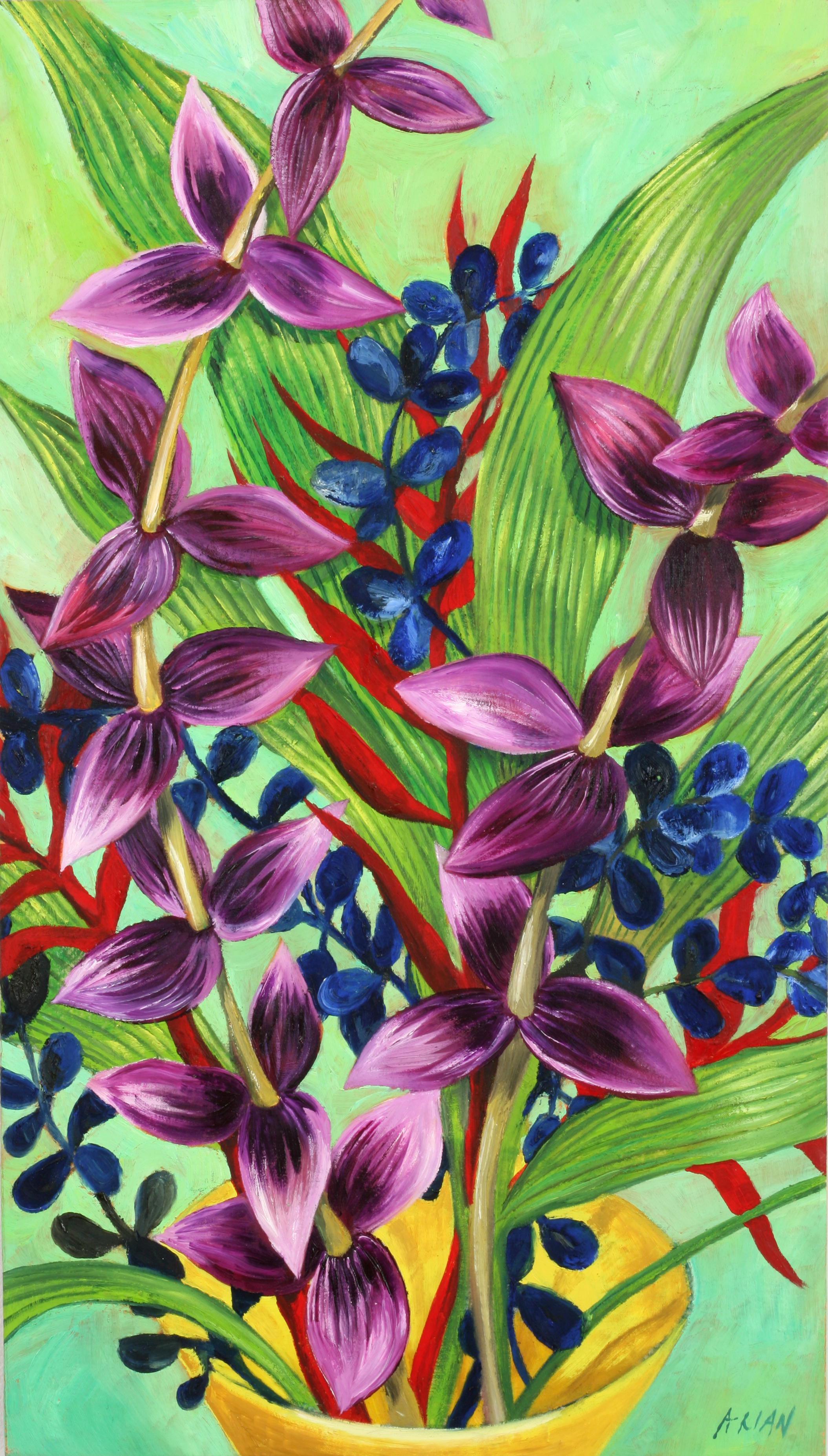 Flors Liles com Orqu&iacute;dies