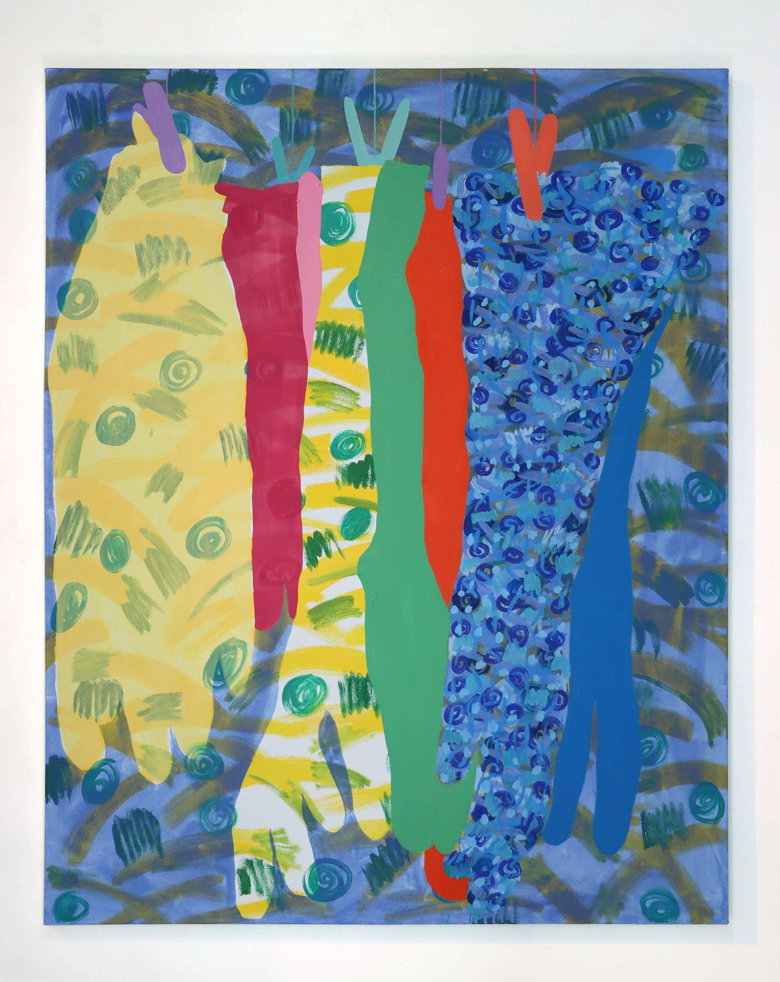 "Routine Romance", 2023, oil on canvas, 47x58.5 in