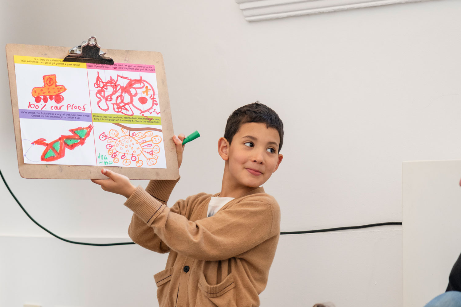 Each stage of the quest, illustrated. Photo by Sandra Ebert.