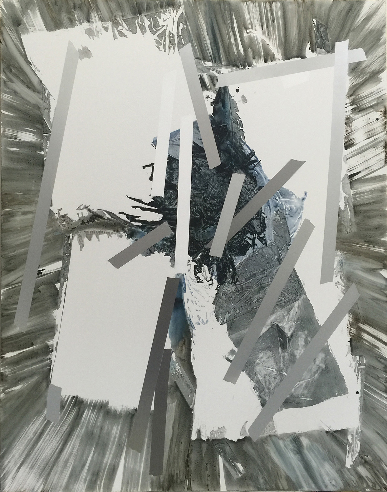 Untitled, acrylic on polyester canvas, 76" x 60", 193 x 152 cm 2015