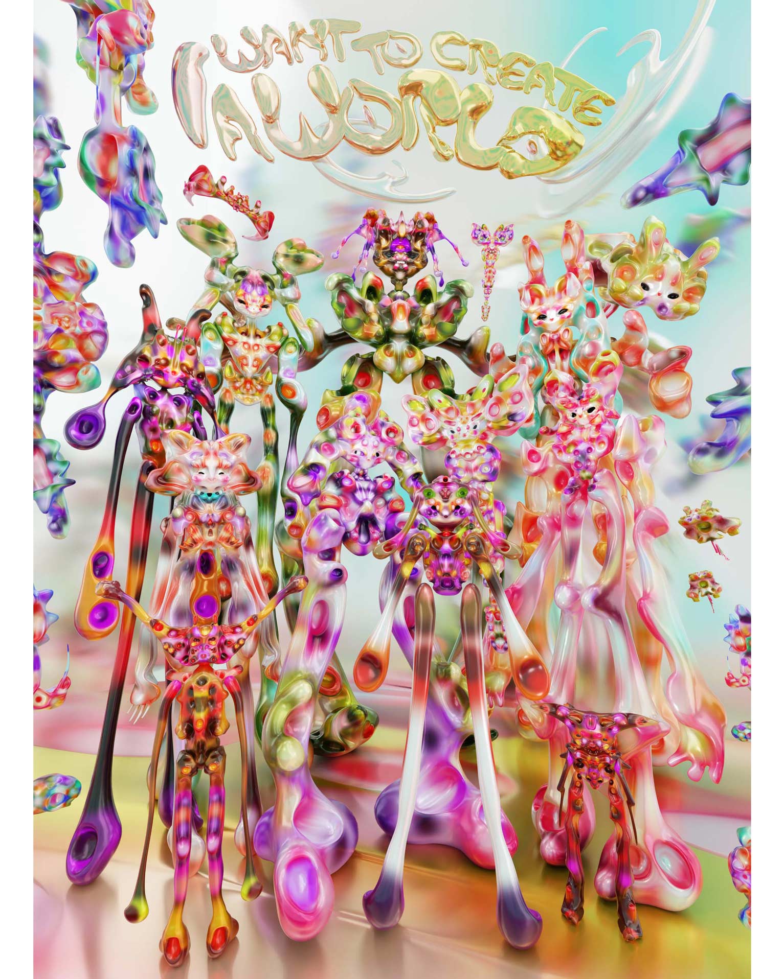 4/7Creative direction, A Future World posters, 2021Artwork: Gabriel Massan