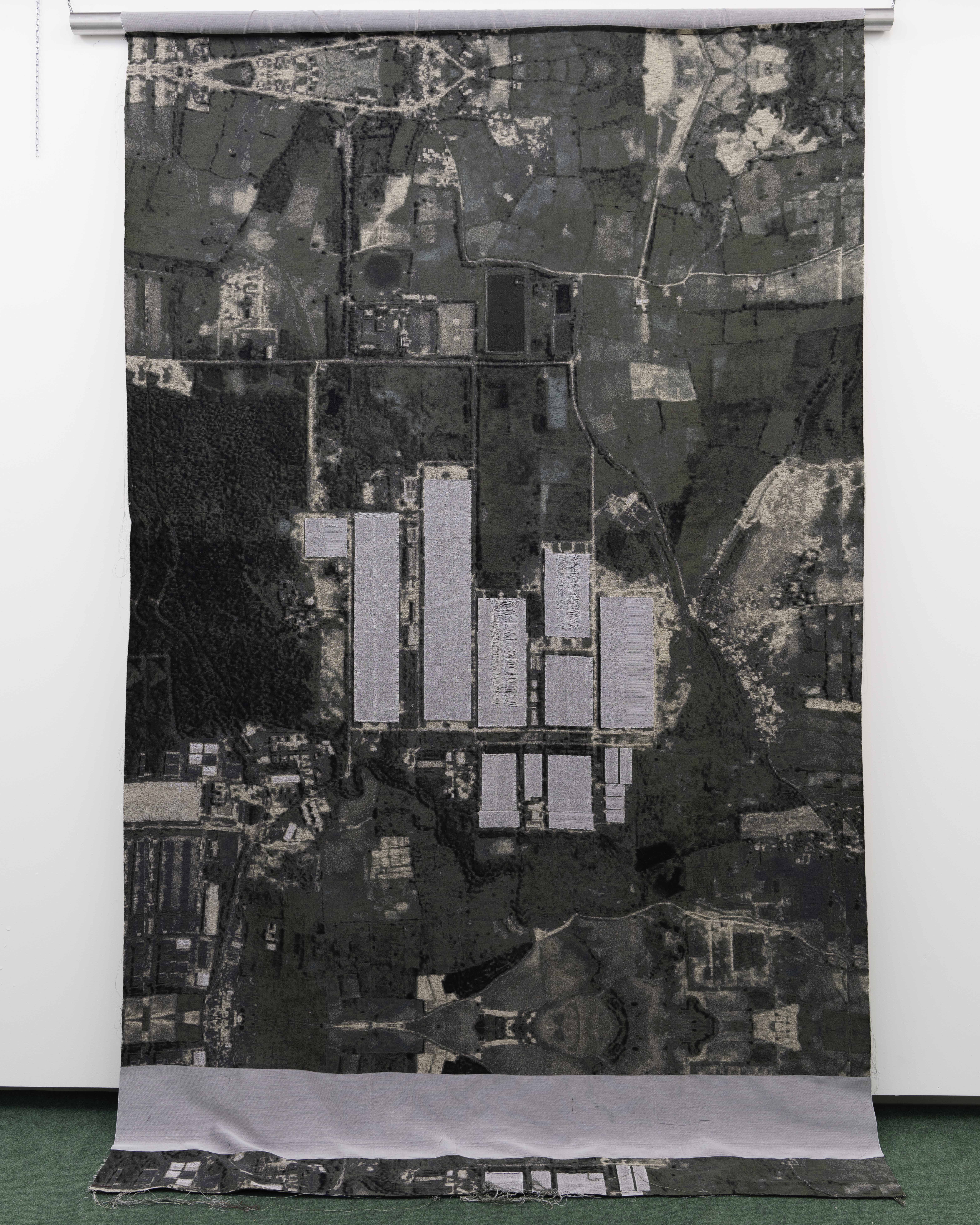 Plant (2023) Jacquard weave, 150 x 212 cm, Unique