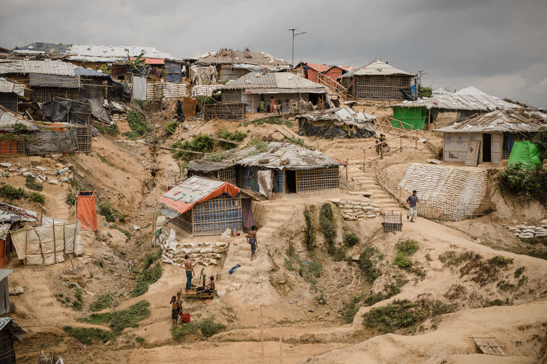 View to one corner of the Kutupalong camp.