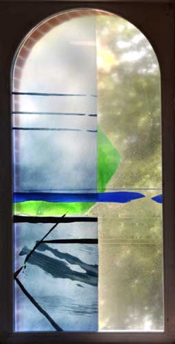 Un des trois vitraux