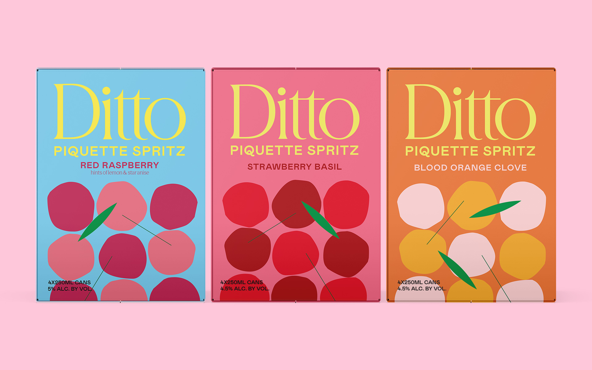 Ditto piquette wine packaging design by Buddy-Buddy