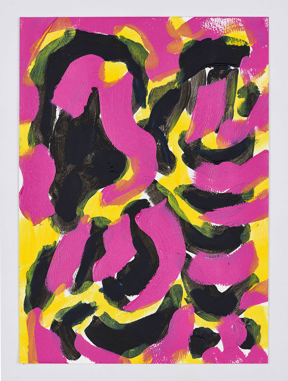 Untitled, 2019. 42cm x 29.7cm. oil, acrylic and pencil on paper