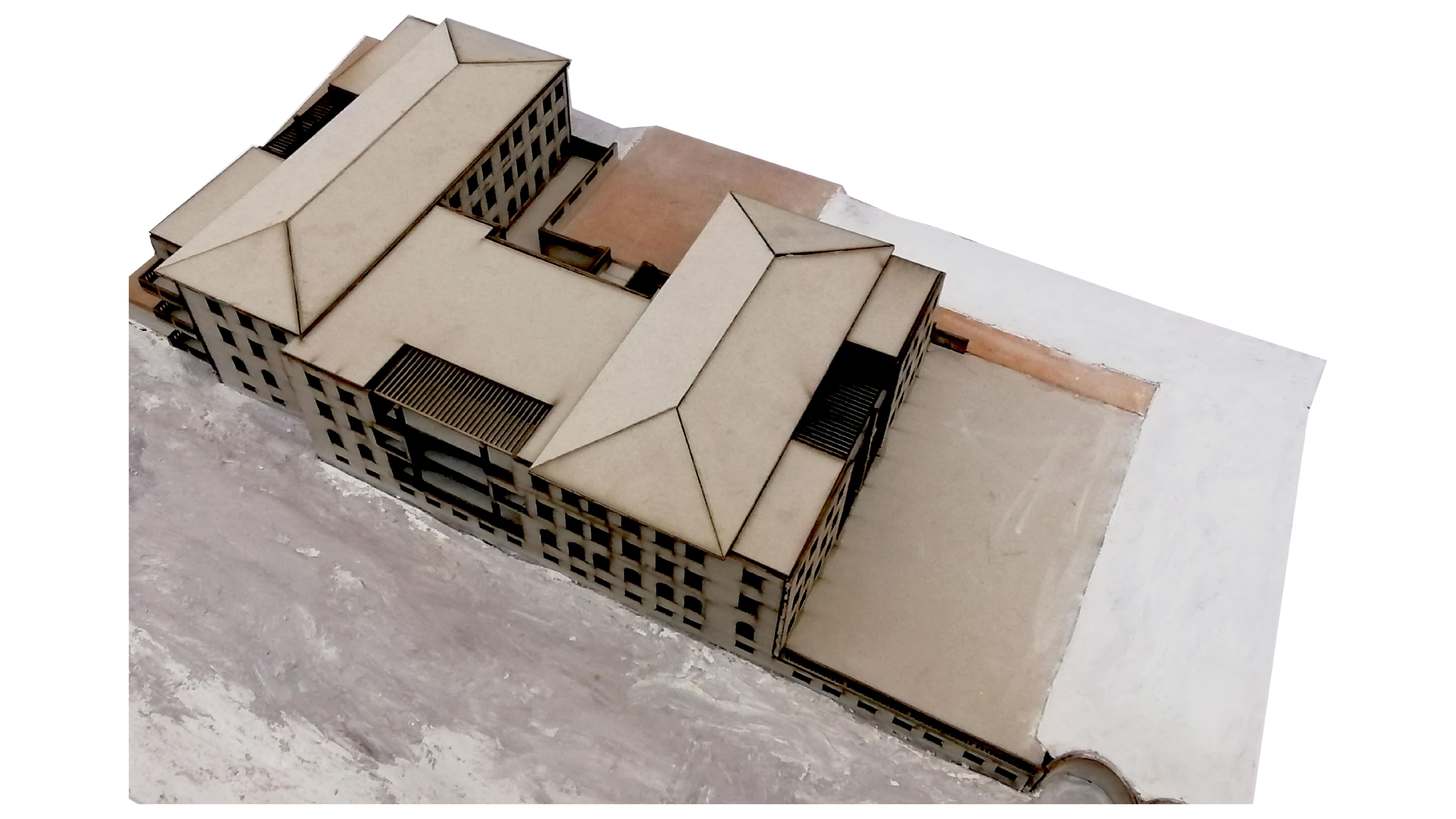 Exising building - Block B - Model. Brandt, U. Unit 17. 2022