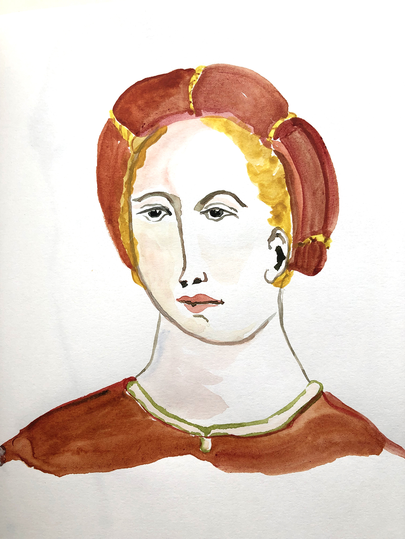 Fresco study #1 30 x 42 cms £250