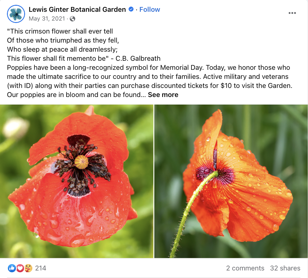 Memorial Day quote post