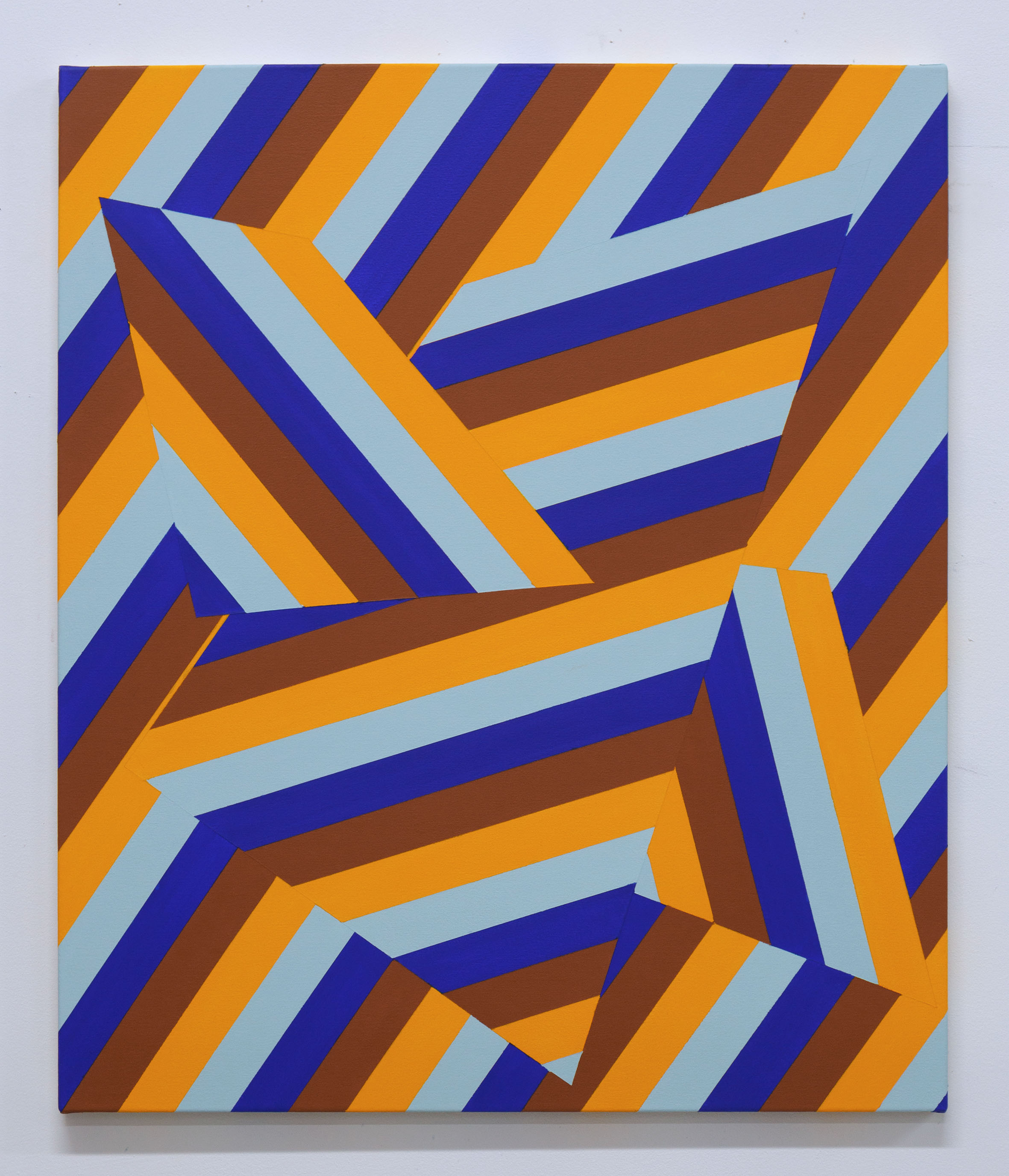 Lineae XIX 71cm x 61cm acrylic on canvas