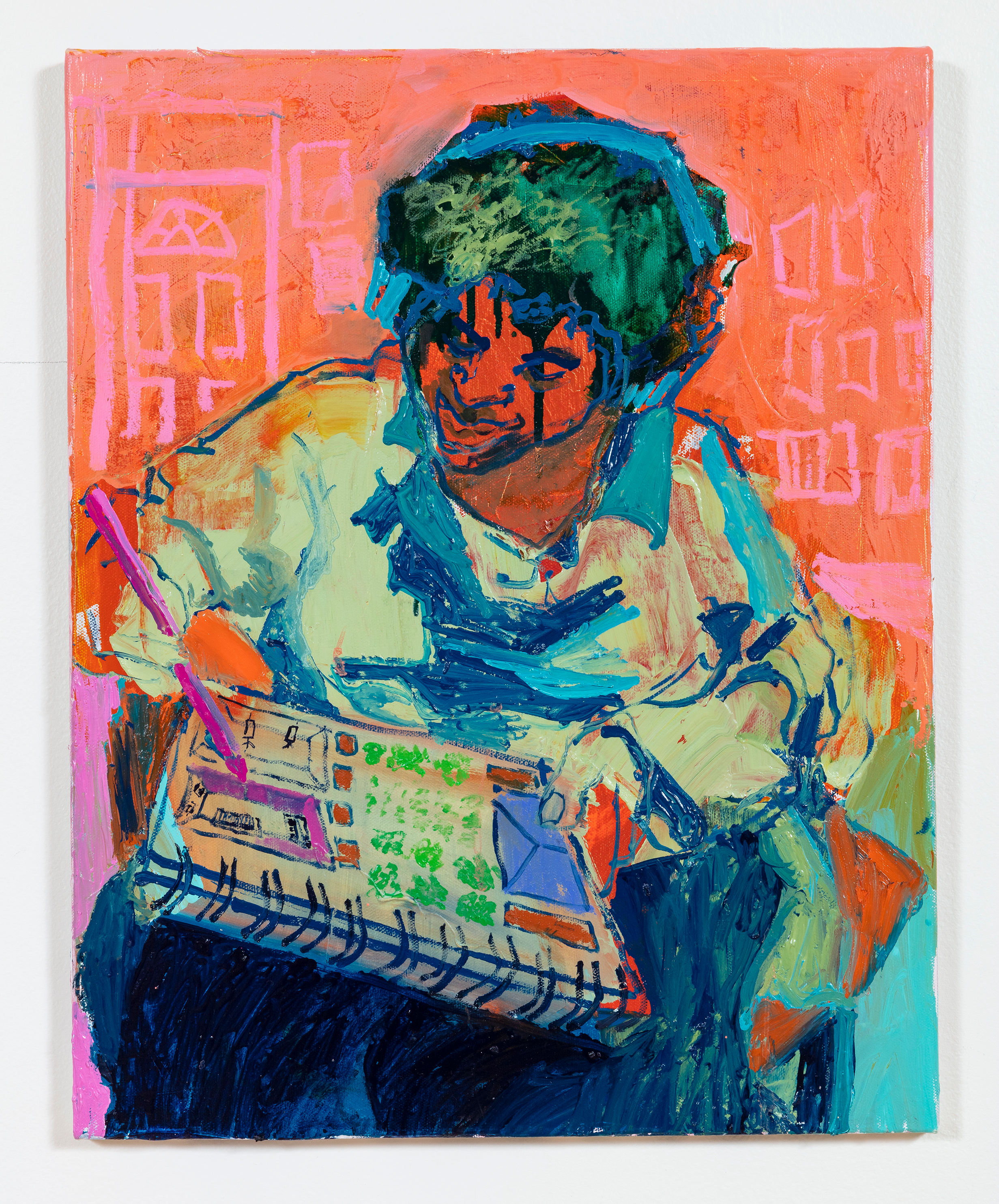 The Garden, Painting, Music Planner, 2021. Oil on Canvas, 16 x 20 inches.