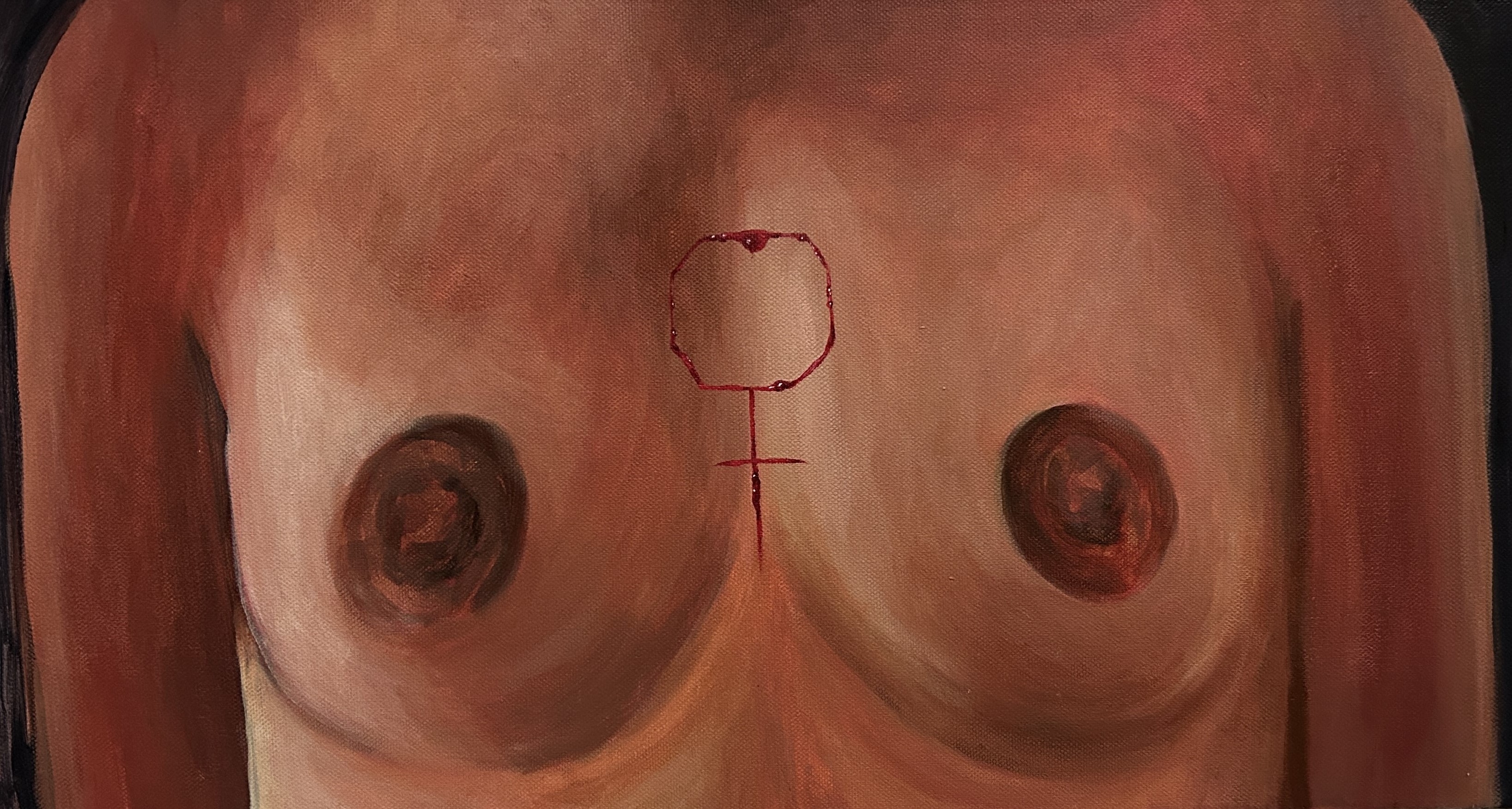 xx[x], acrylic on canvas, 12x24, 2023