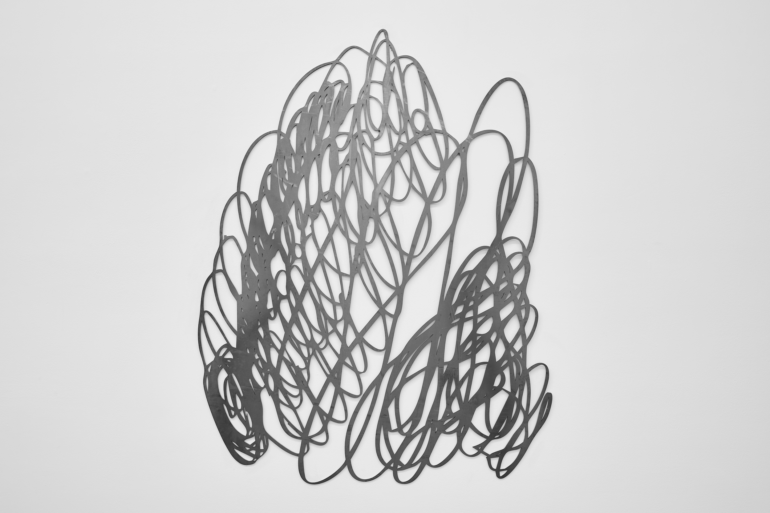donna Kukama, Over and over, all over again (2025) | Plasma cut steel, 190 x 146 x 0.6 cm