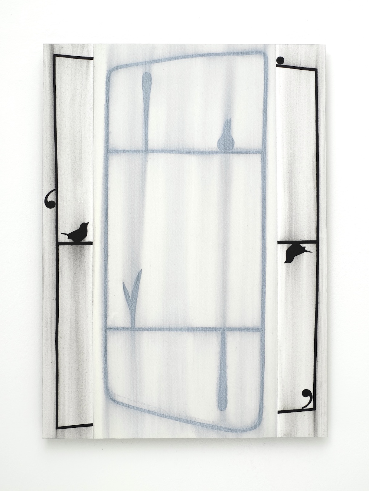 ‘Facing the past, pasting the now', 2022, acrylic on paper/aluminium, 43 x 31 cm, collection Ministry of Foreign Affairs of the Netherlands.