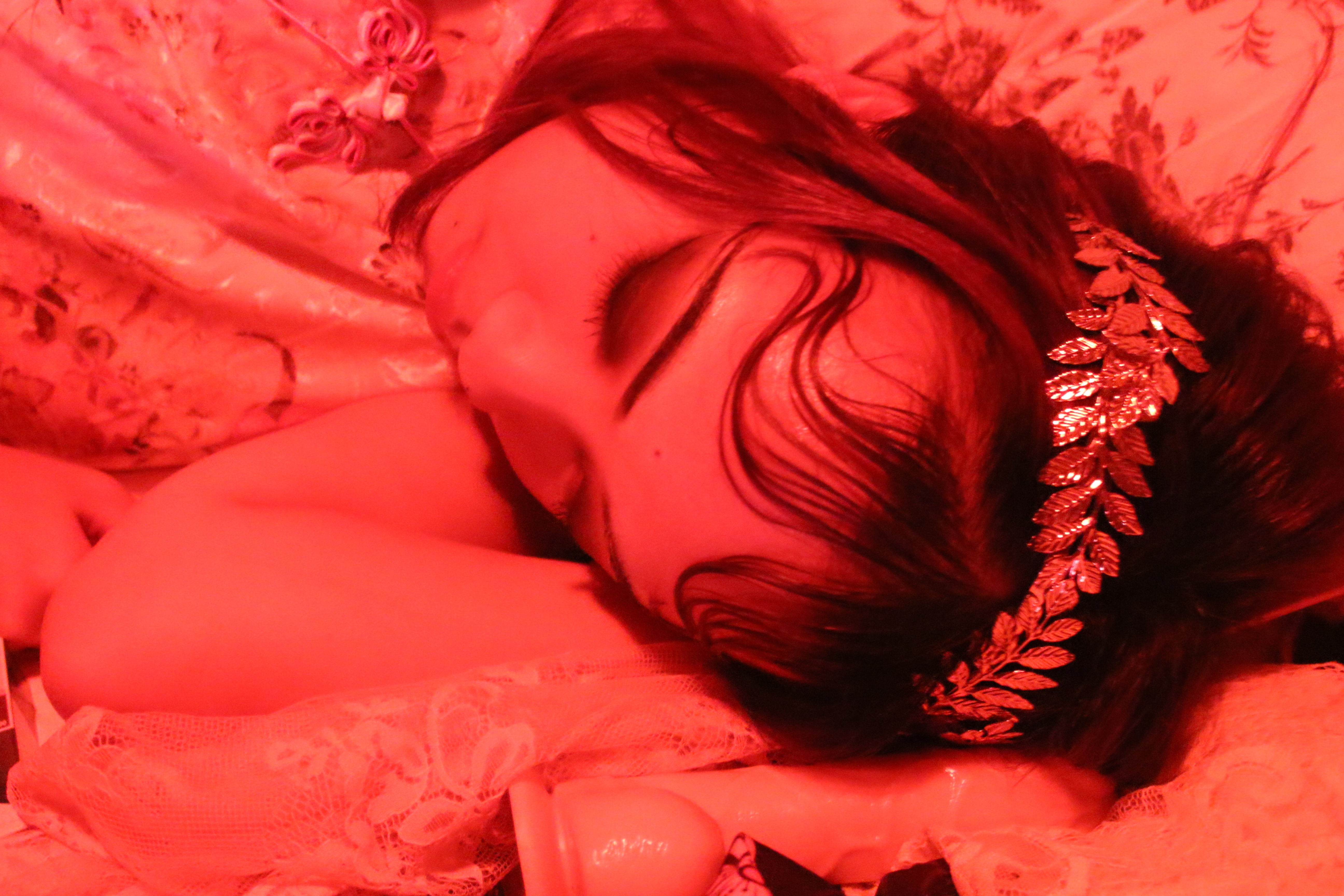 dawn light seeps through stained glass windows and I am awash in red silk and yellow rays. you did not visit me last night. but again and again, I will raise my red lanterns and await your sinister footsteps like a loyal dog.  [5.37am]