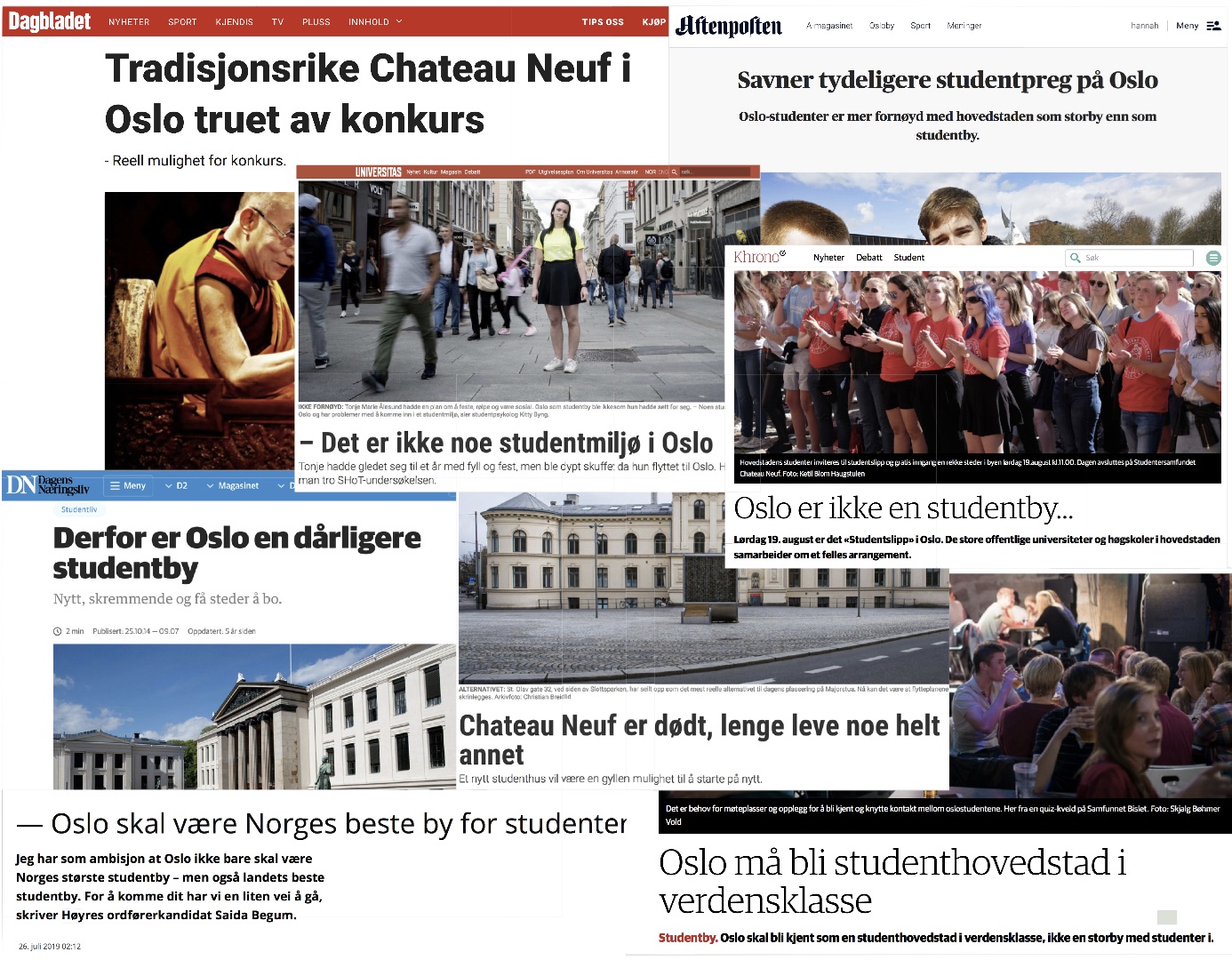Manglende studentmiljø i Oslo