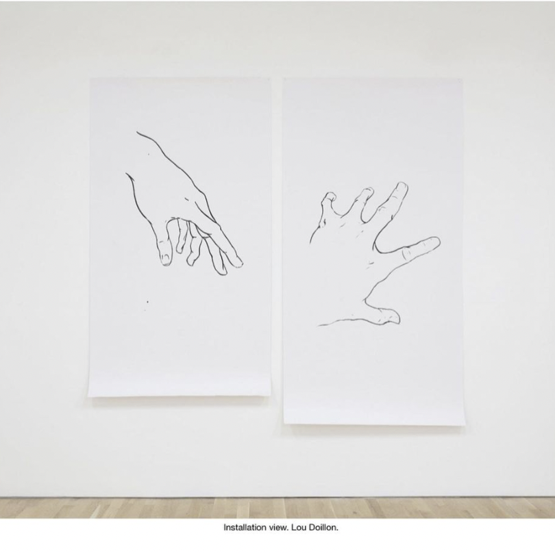  “Hand in Hand” exhibit in the Bienvenu Steinberg & Partner Gallery, along side the work of so many : Sophie Calle, Glenda León, Ana Mendieta, Julianne Swartz, Bruce Nauman, Umbo...