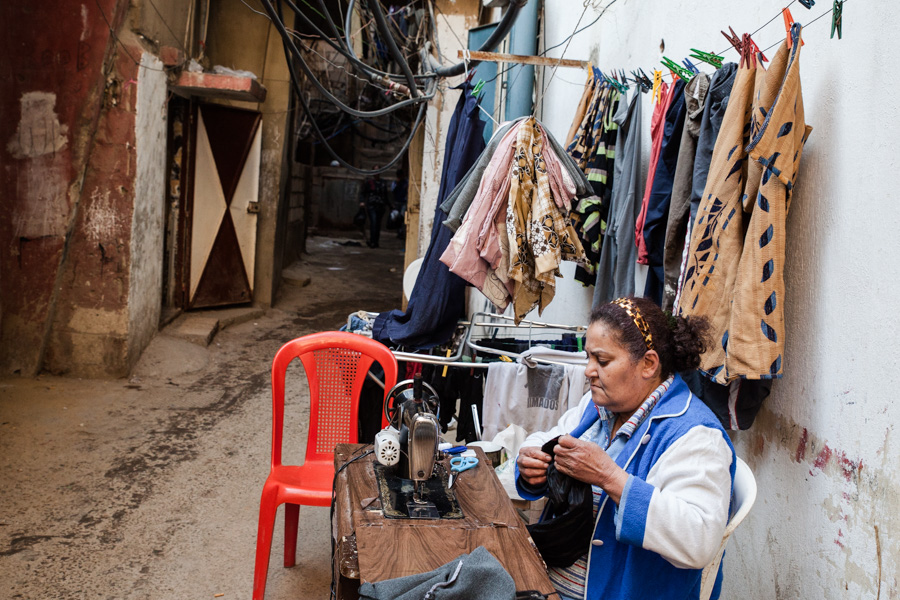  Shatila camp, lebanon Petit boulot au sein du camp.