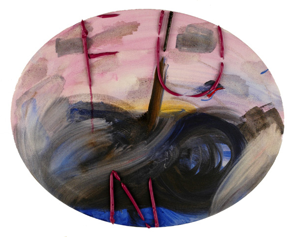 F.U., 2007 Oil Paint on canvas 20" x 26"  40.64 x 50.8 cm