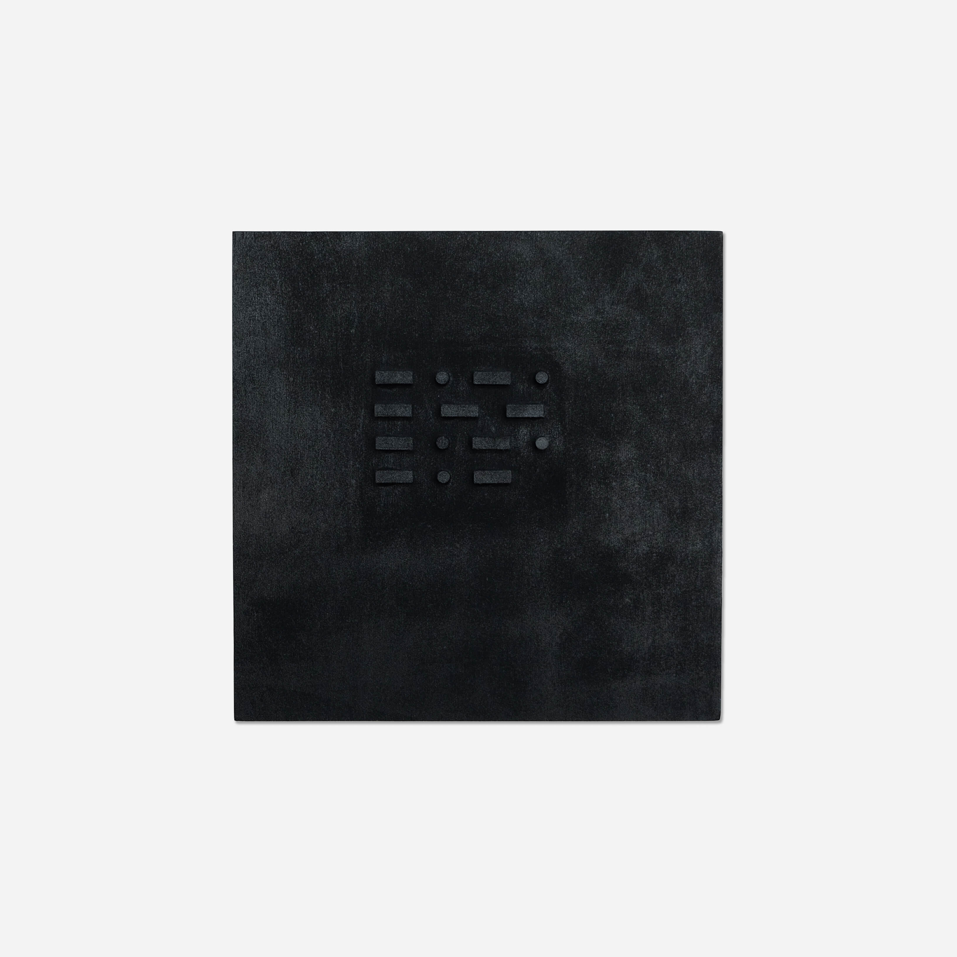 Cock (3D), 2018, 3D Printed PLA and acrylic on wood, 12 x 12 in