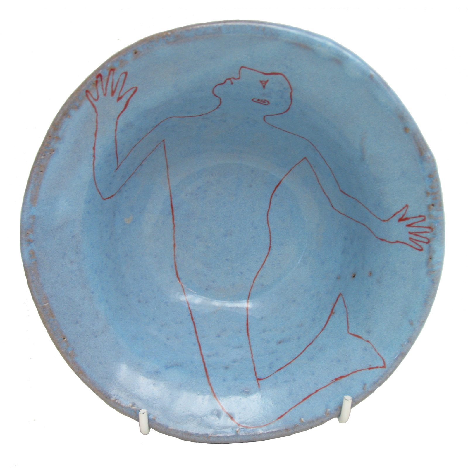 Blue merman bowl, 2005Glazed ceramic stoneware