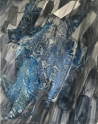 Untitled, acrylic on board, 14"x 11", 36 x 28cm 2016