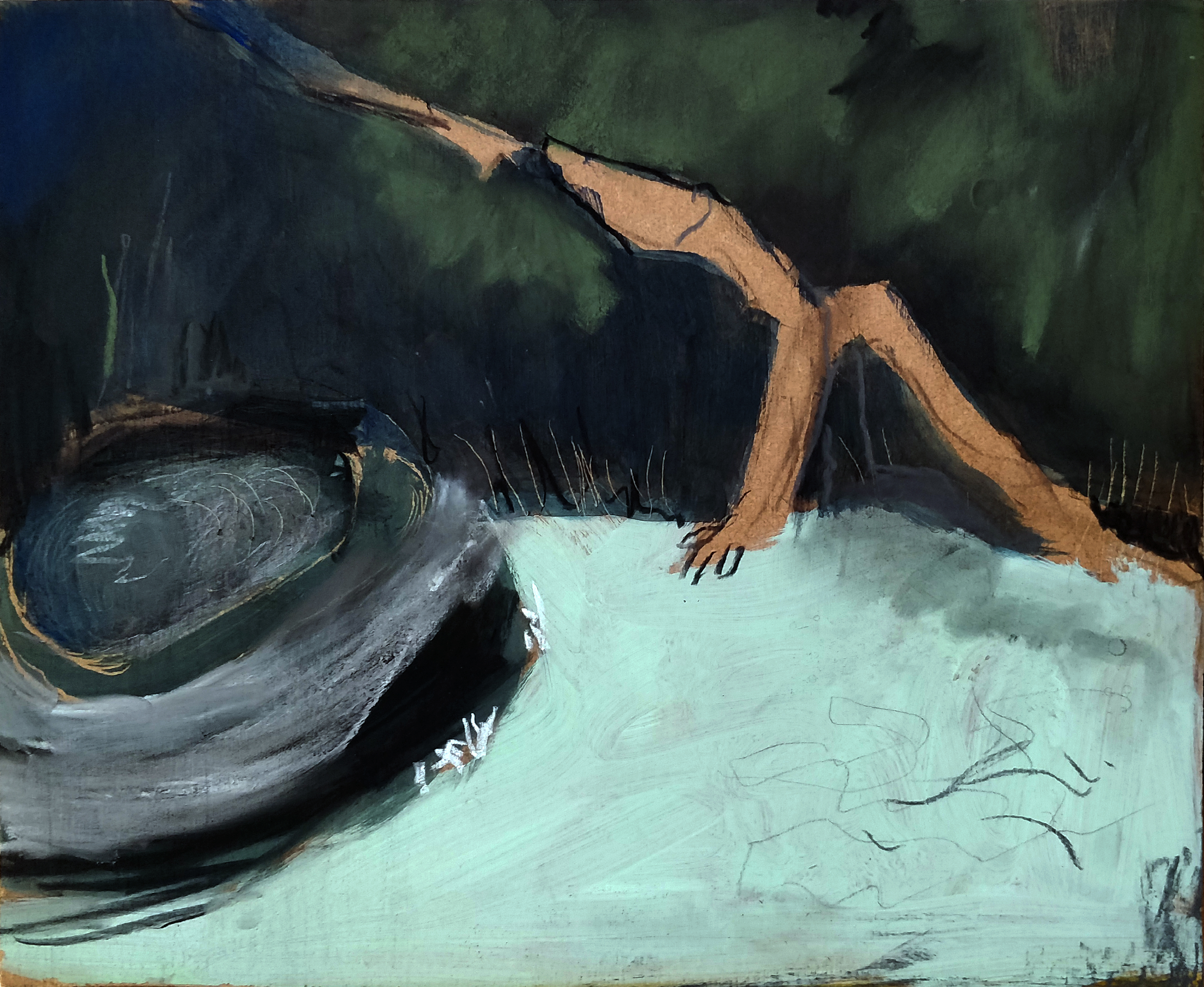 Moonpool, 32 x 27 cm, 2021