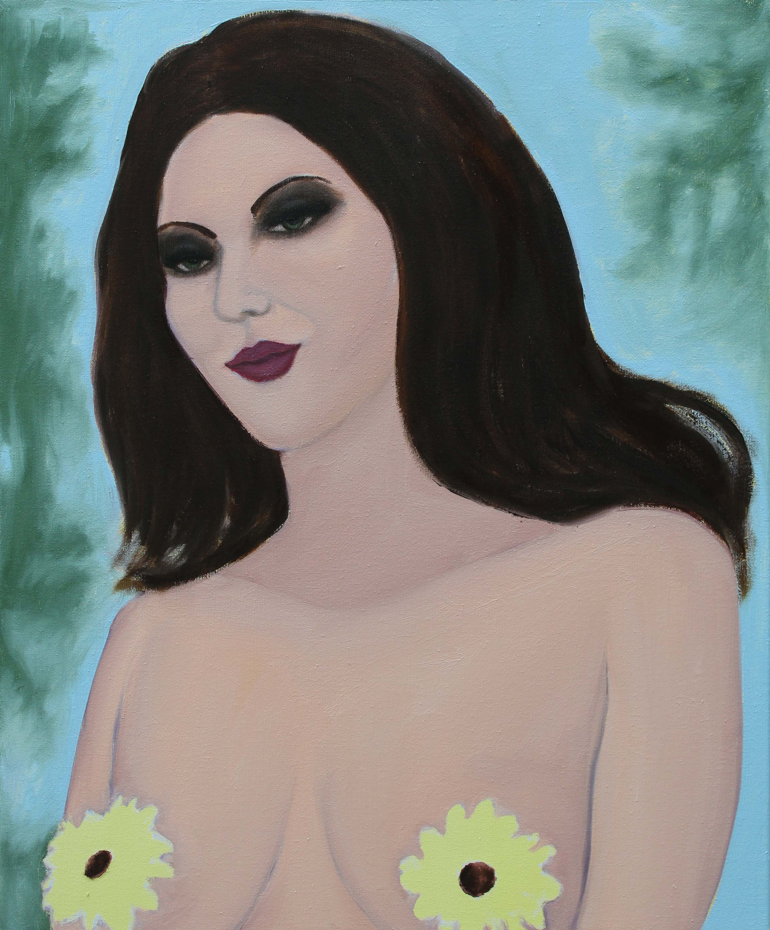 Flowers,Oil on canvas,55x45 cm, 2023