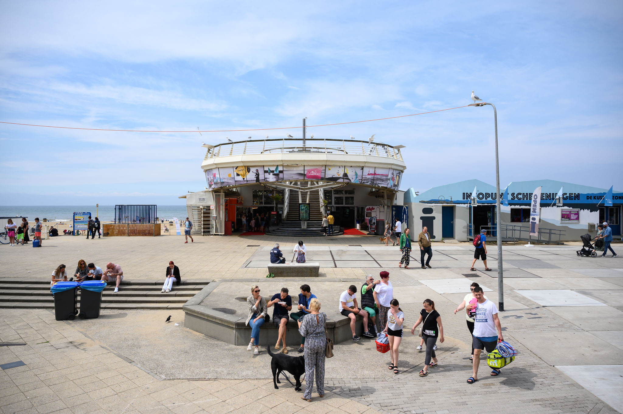 Entrance of the Scheveningen pier.