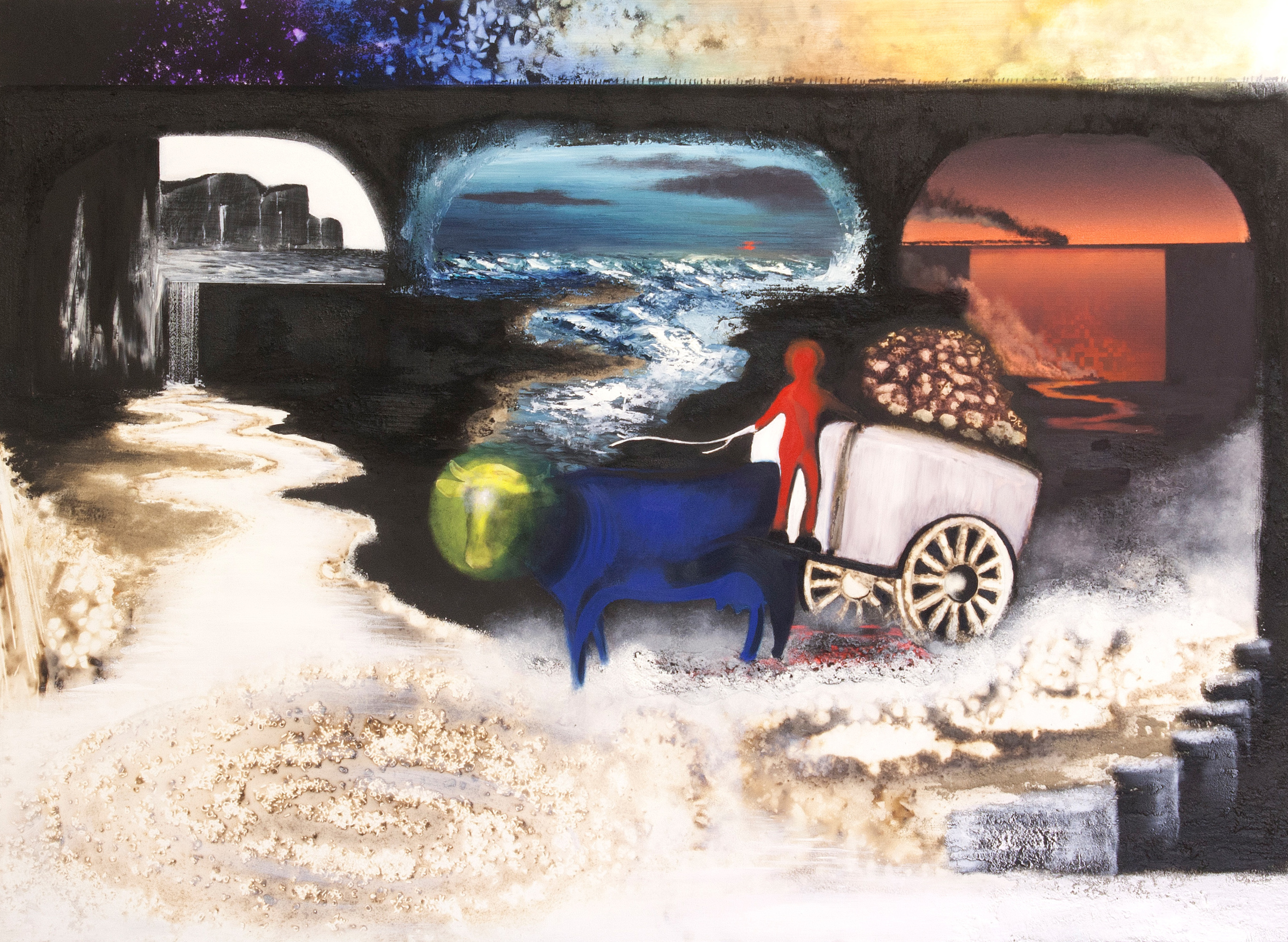 Night’s End(103 x 140 cm)