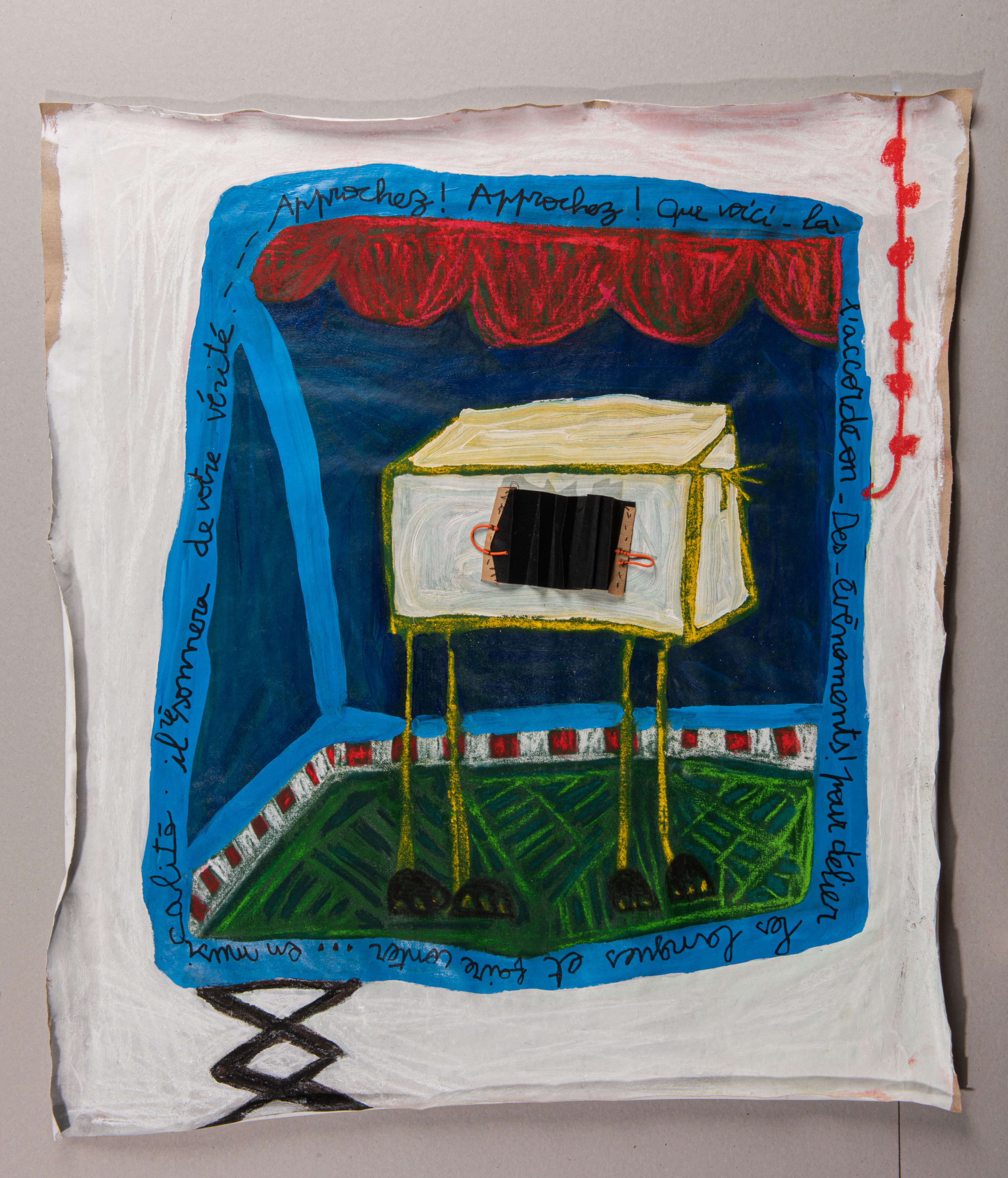 The Accordion of Events, 87x96cm, 2021
