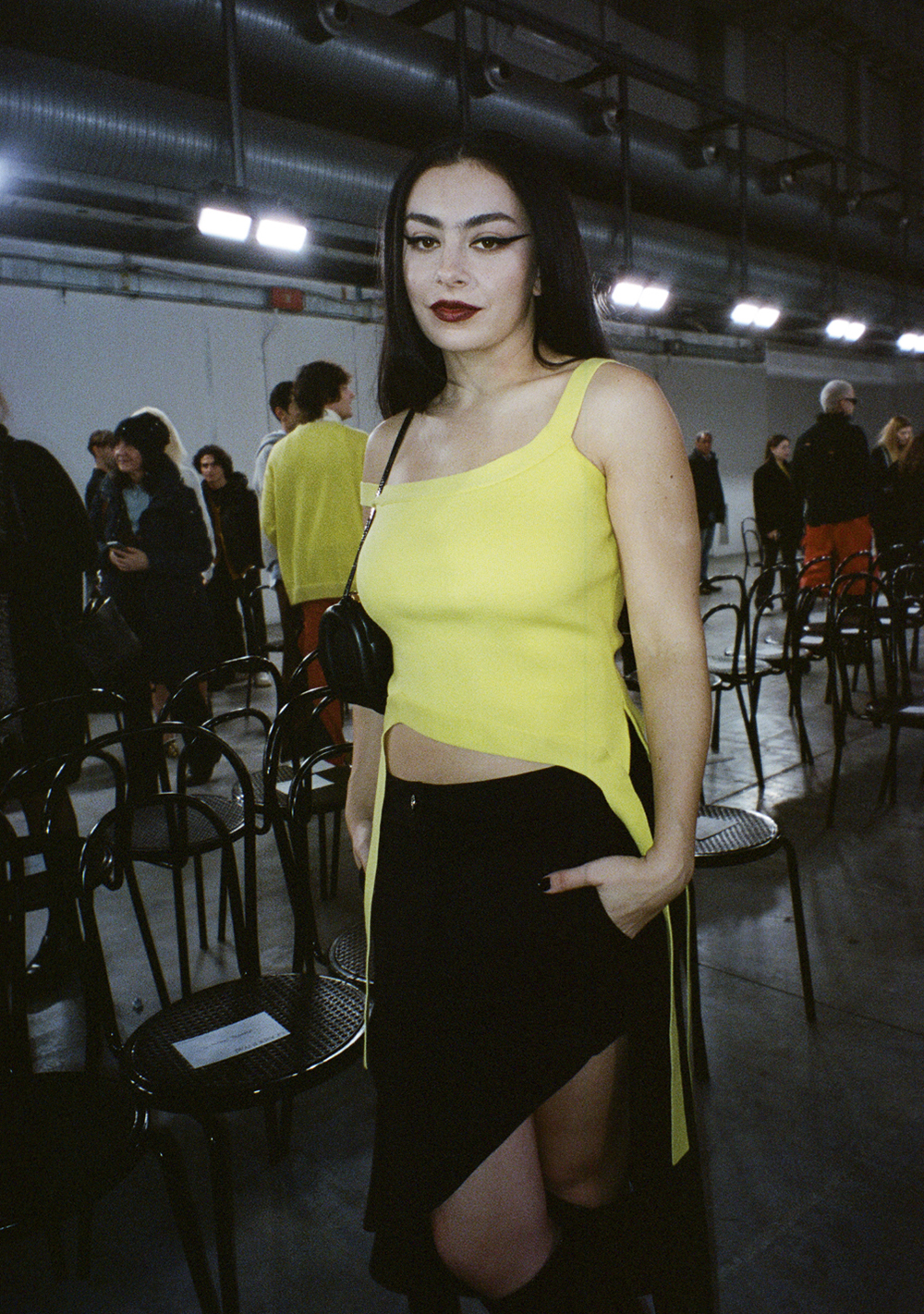 Charli XCX at JW Anderson F/W show, Milan. 2023.