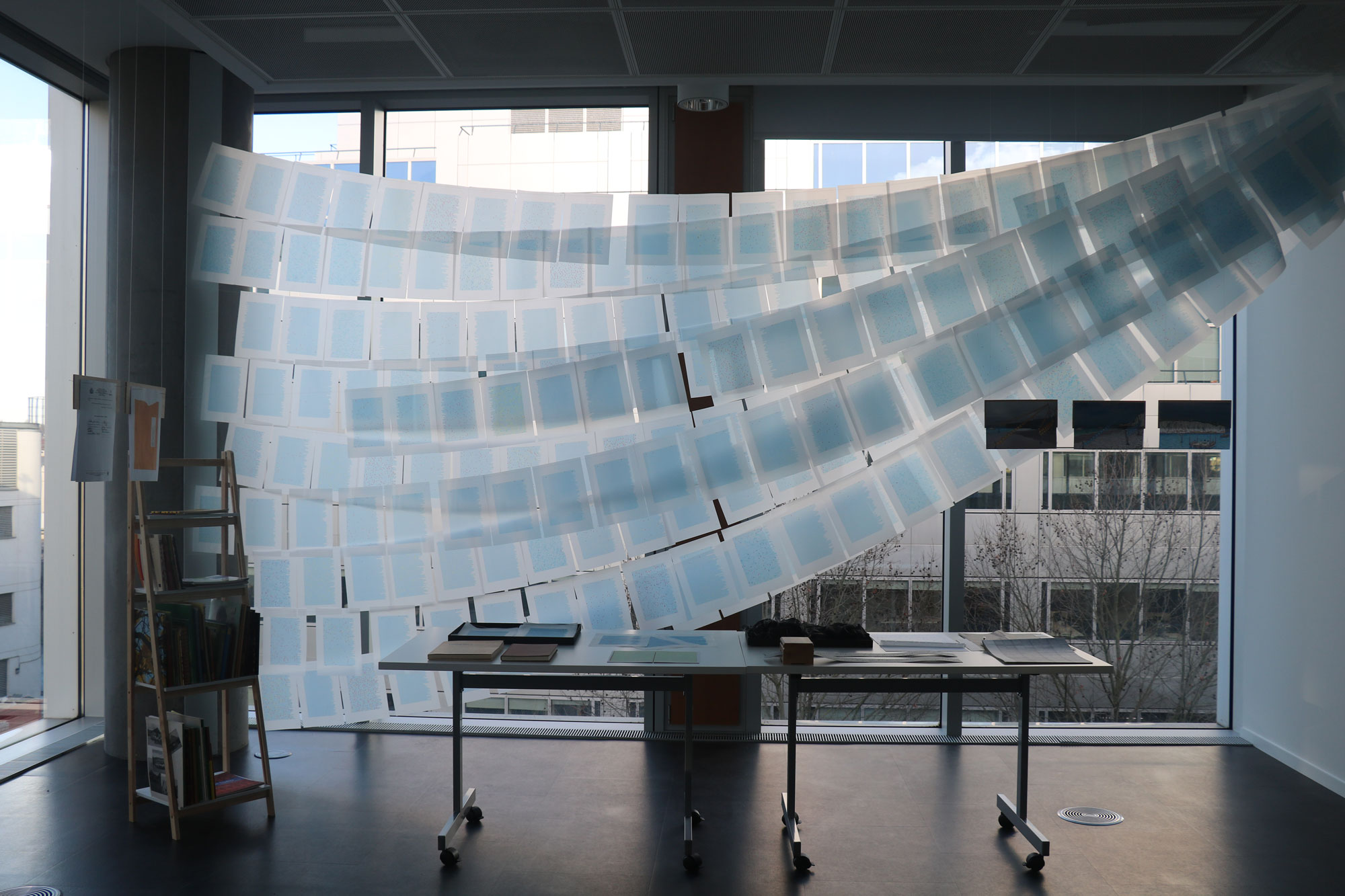 Exhibition 'In Correspondence with a living archive of indigenous languages' Royal College of Art, Media Works, White City Place, 2020