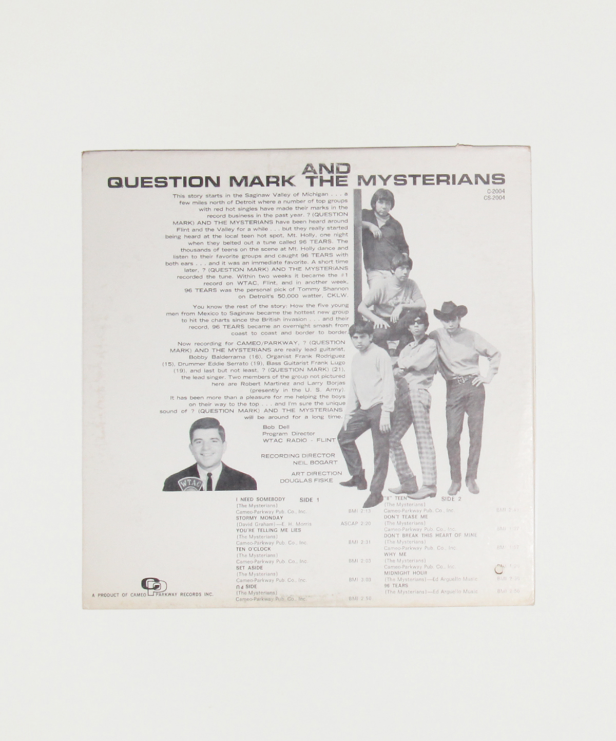 96 Tears by ? and The Mysterians album back cover