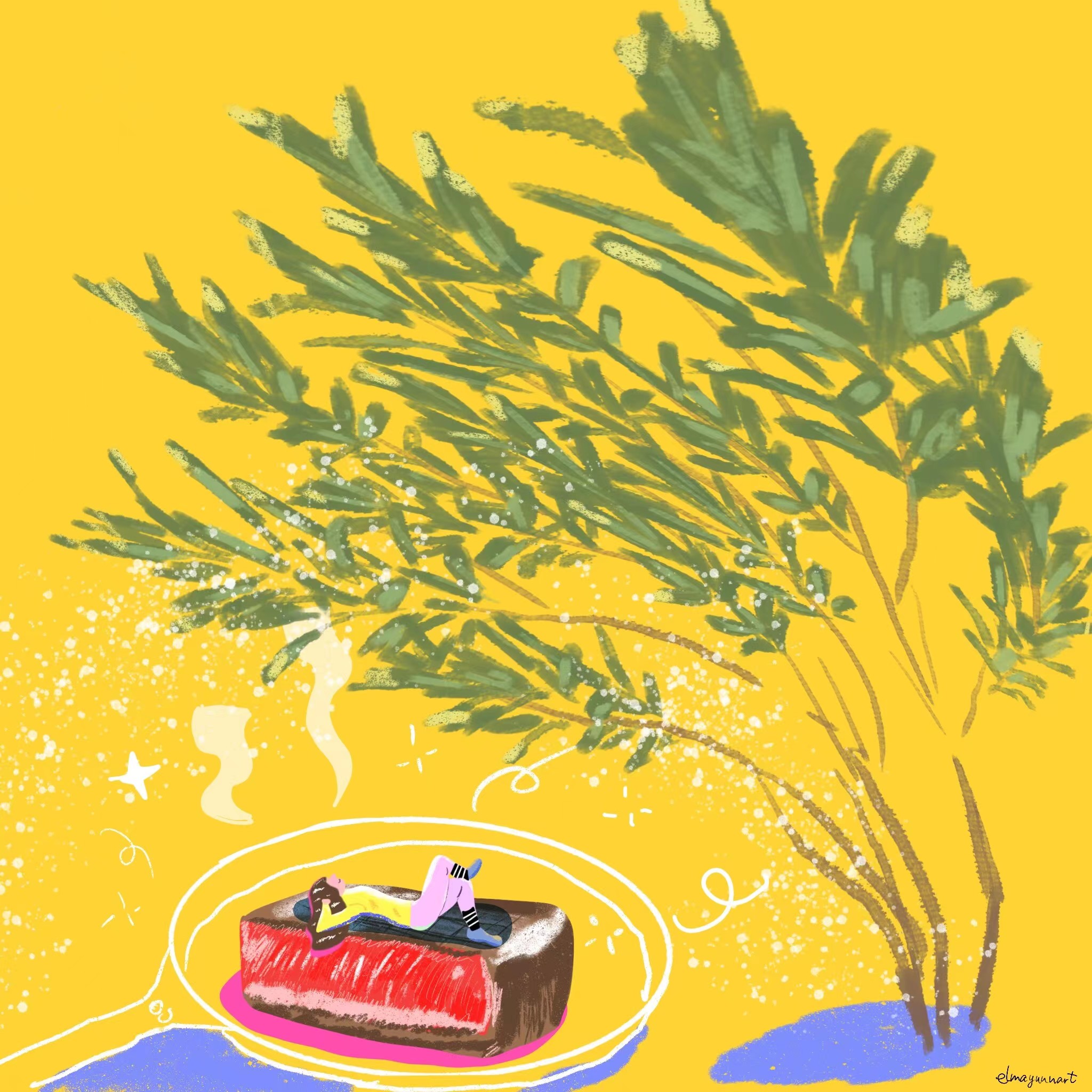 My diary-14 Mar. 2023-rosemary and steak are perfect match!