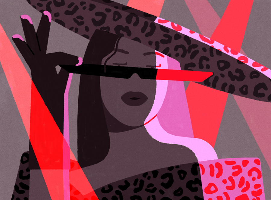 diva Beyonce Illustration María Hergueta