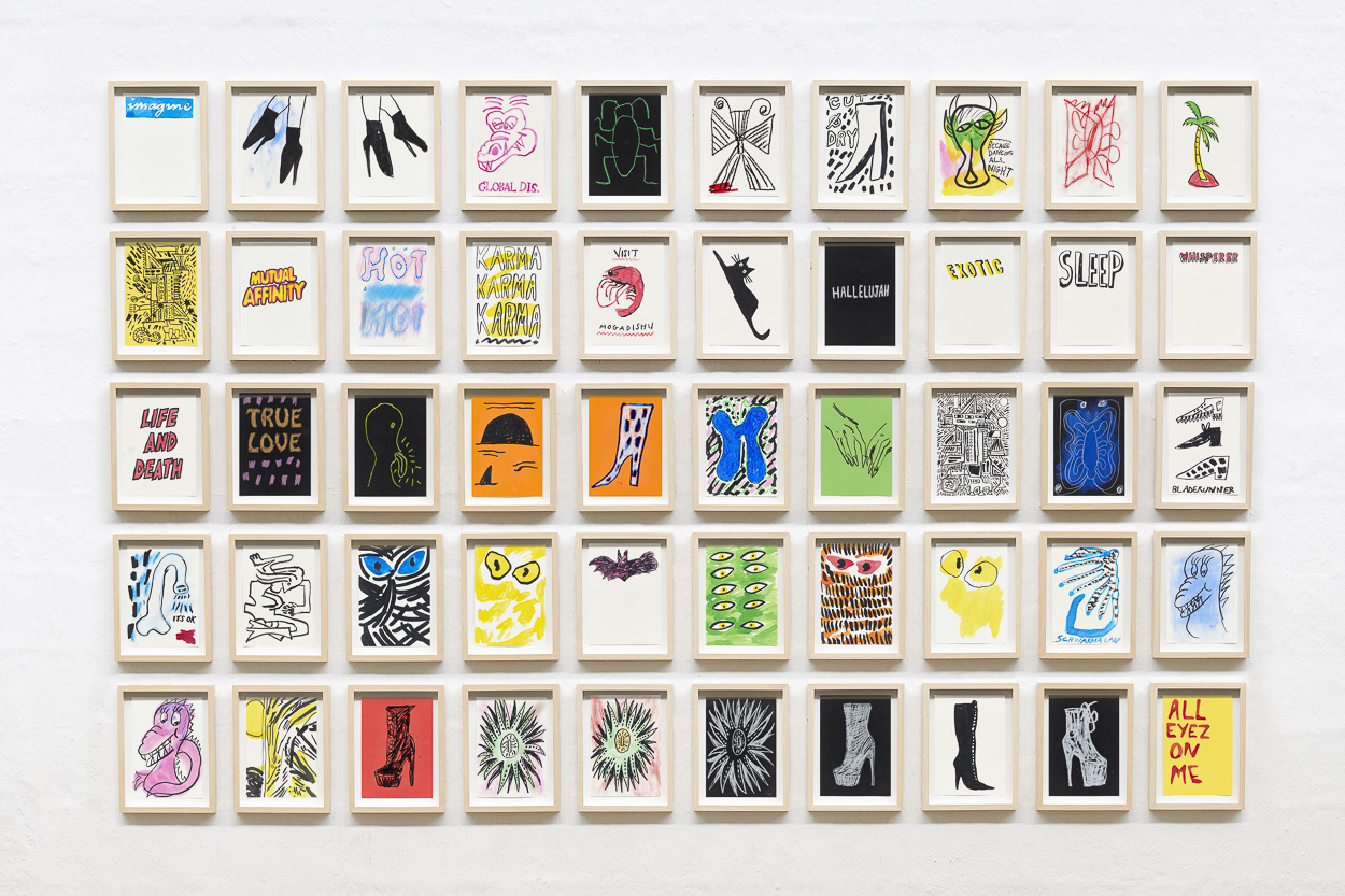 Mutual Affinity, 2020. ink, pastel, and charcoal on paper. each 21cm x 15cm