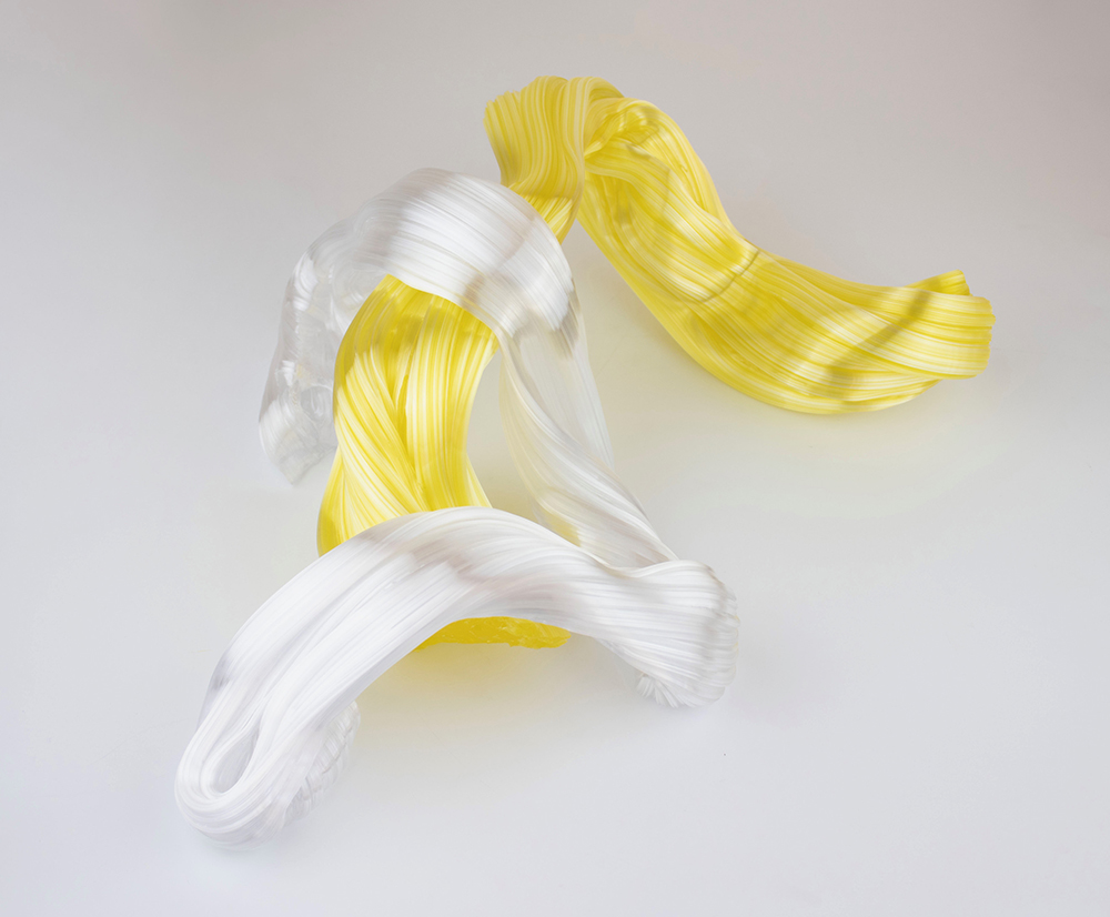 Maria Bang Espersen, Flow Yellow and White, 40x33x16,5cm, 3.400&euro;