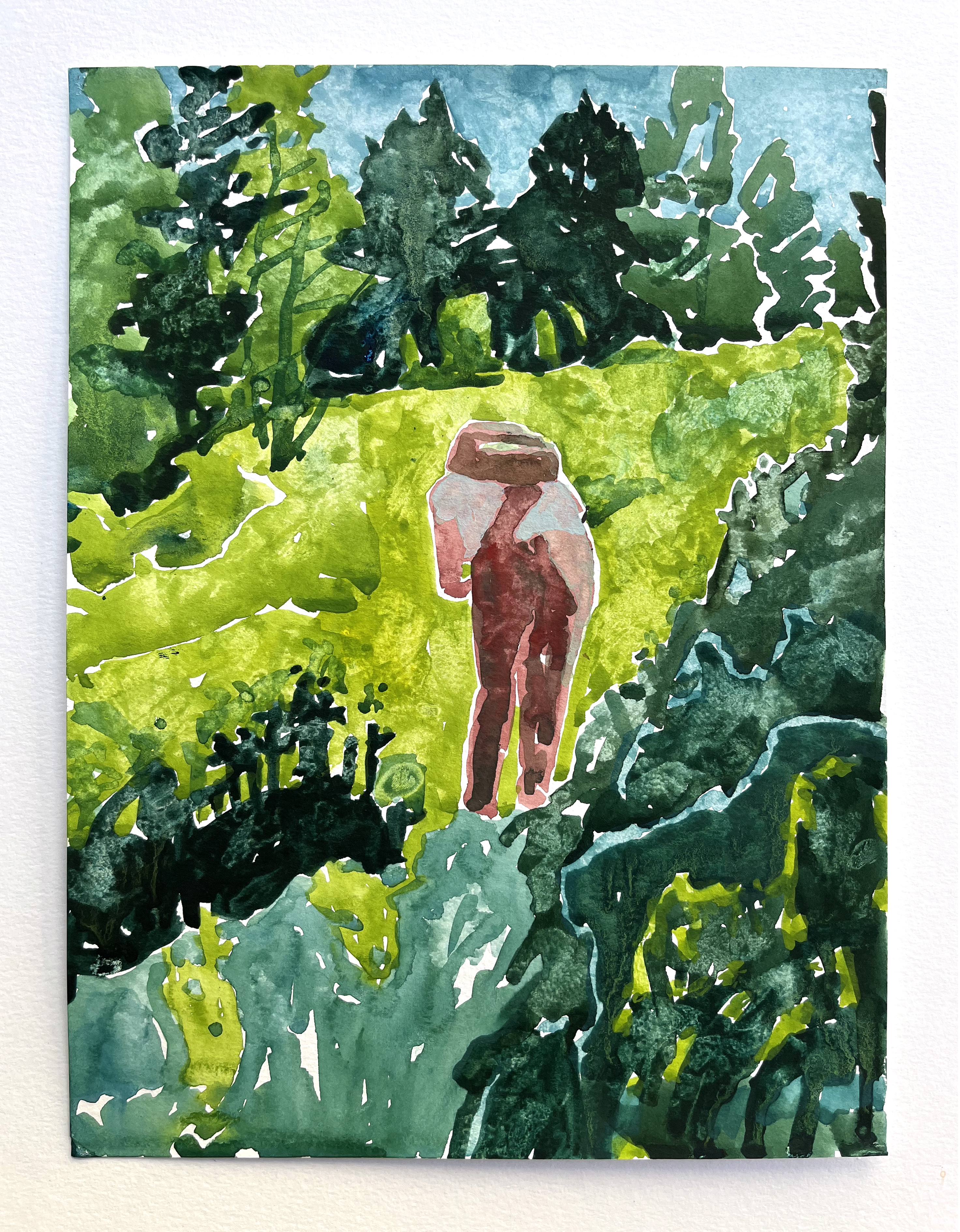 "ARV 05" gouache on paper, 12 x 9 in., 2022