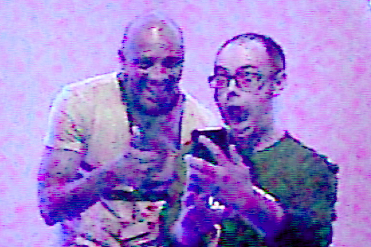 Image of visitors taking selfie