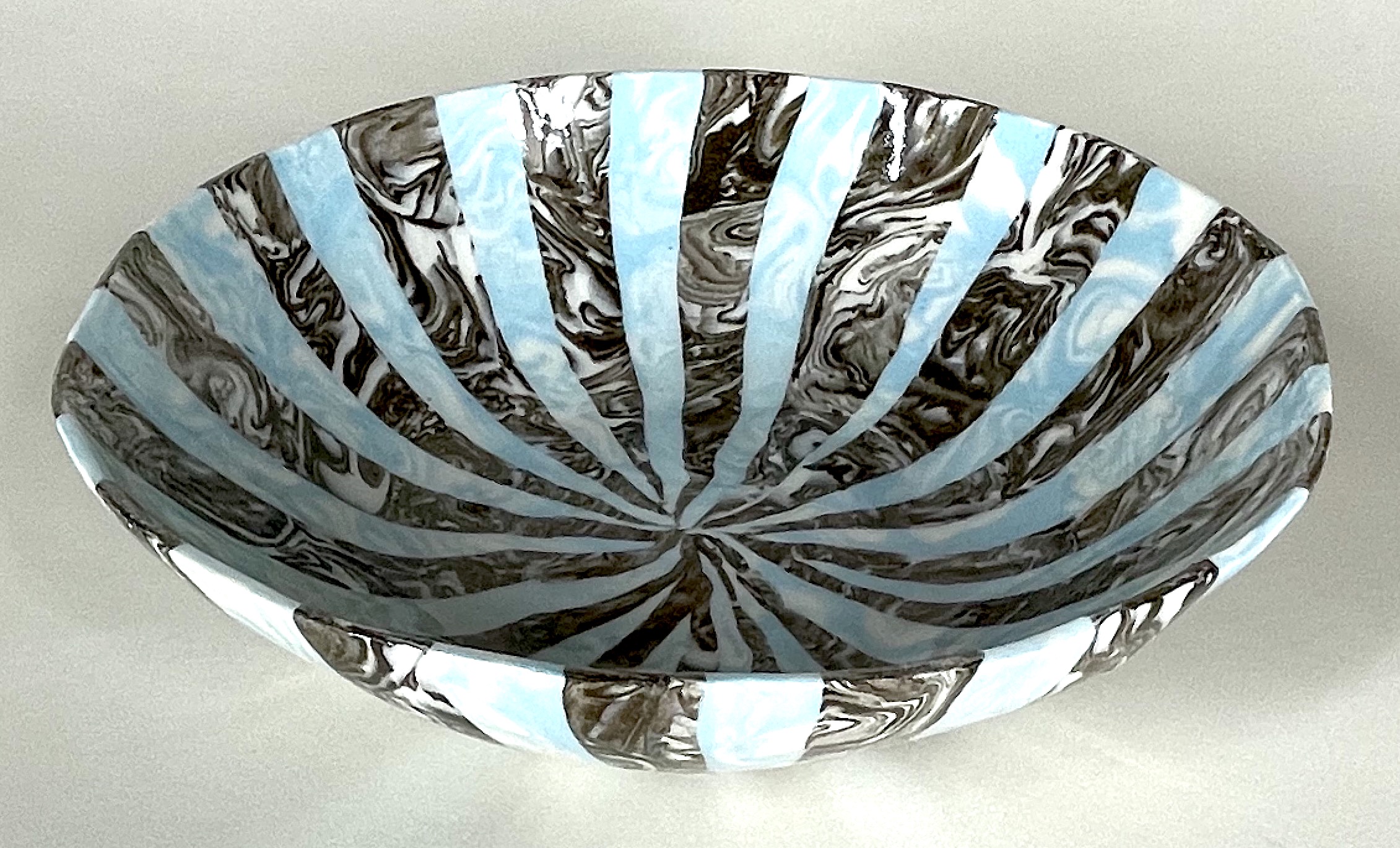Medium Marbled Bowl [$280]