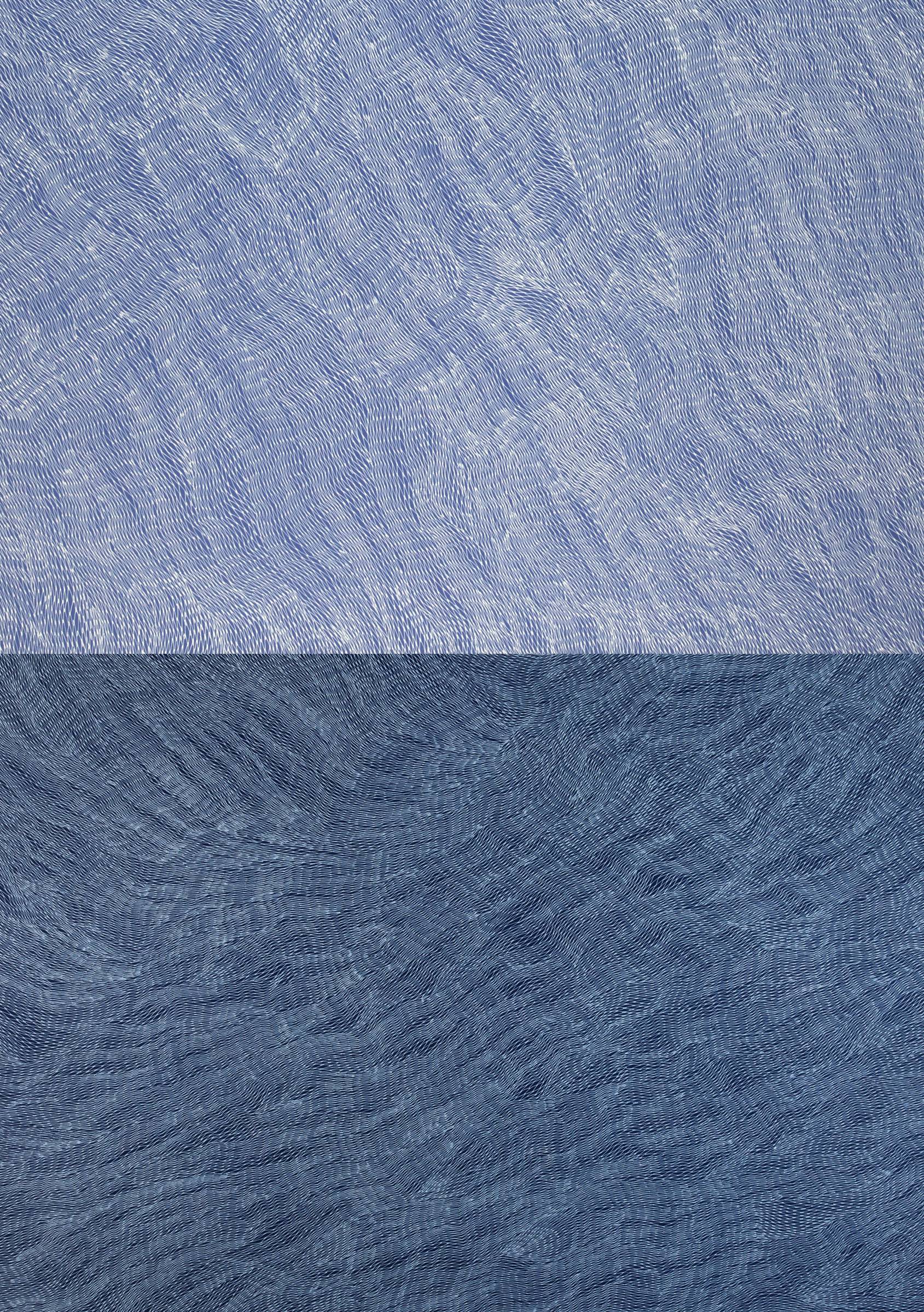 Albert Palma, Diptyque, bille et encre sur papier, 150*110cm, 2017