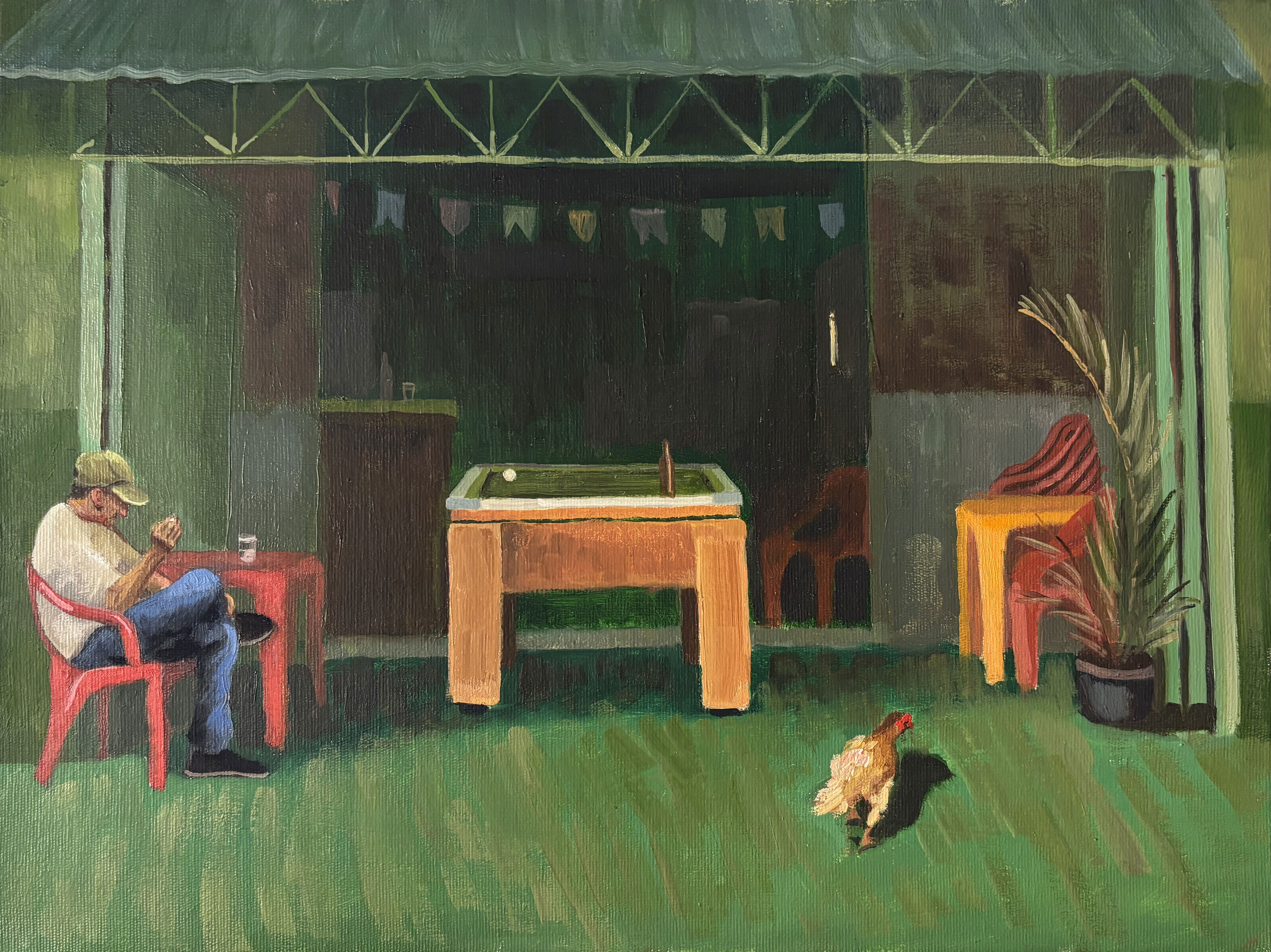 Tarde de outono, 2023. Óleo sobre tela, 30 x 40 cm.