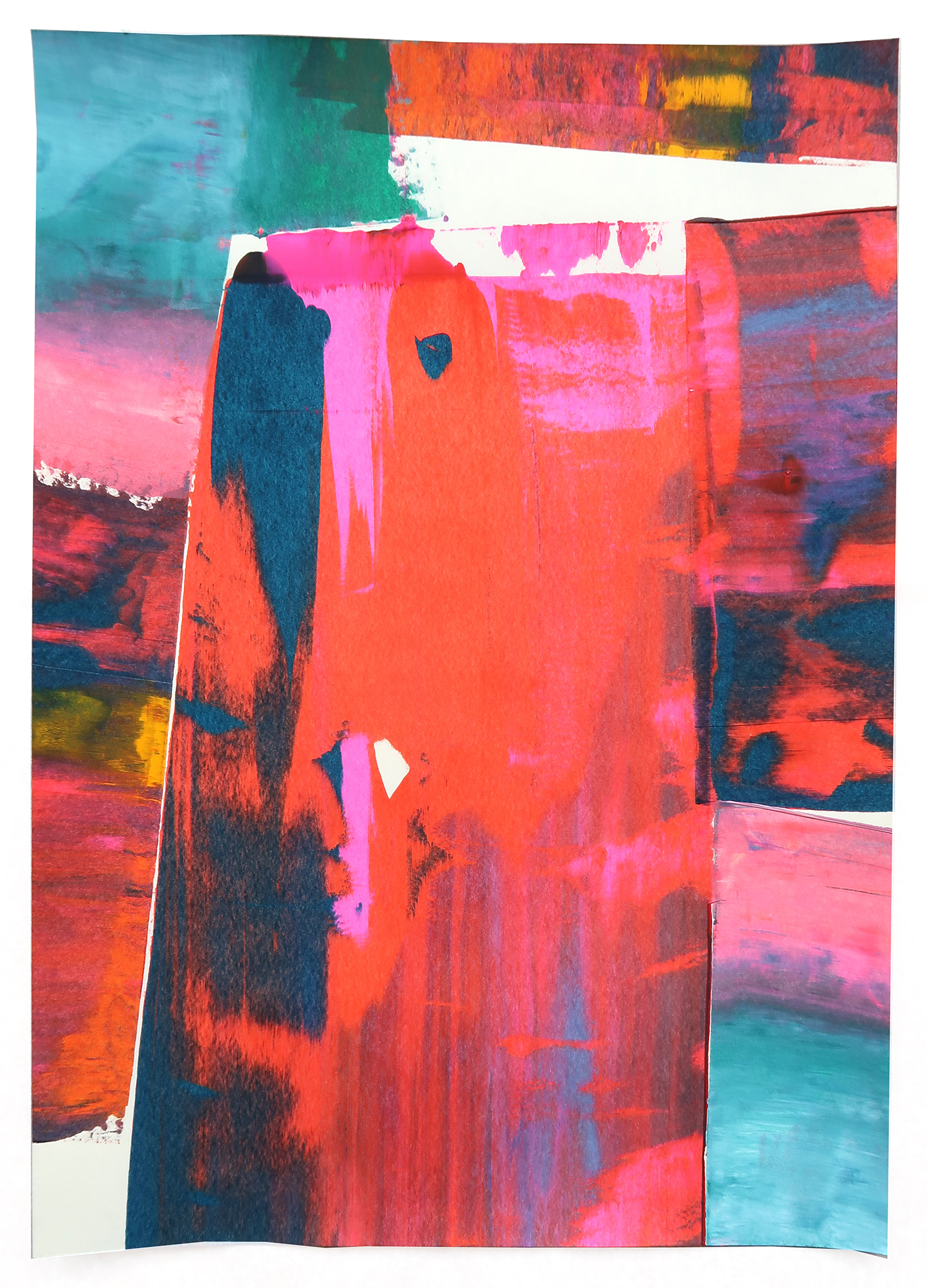 Untitled 369, 2017, Acrylic on paper, 42x29.7cm