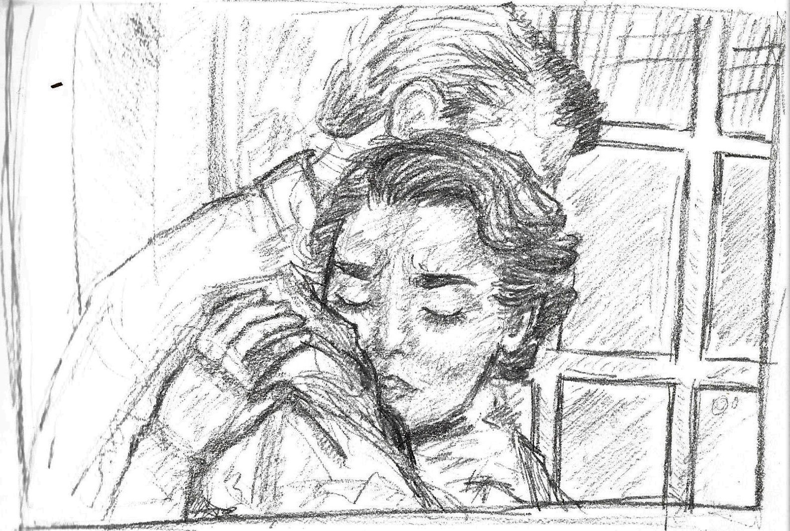 (roman holiday) notice the choice to have the characters embrace first. joe’s face is once again obscured, concealing his emotions, although this time it is less affective given the tightness of the embrace. anne grips as if she wishes to savour the moment, committing the feel of him to memory. close up shot to show we’re part of a tender, private moment.