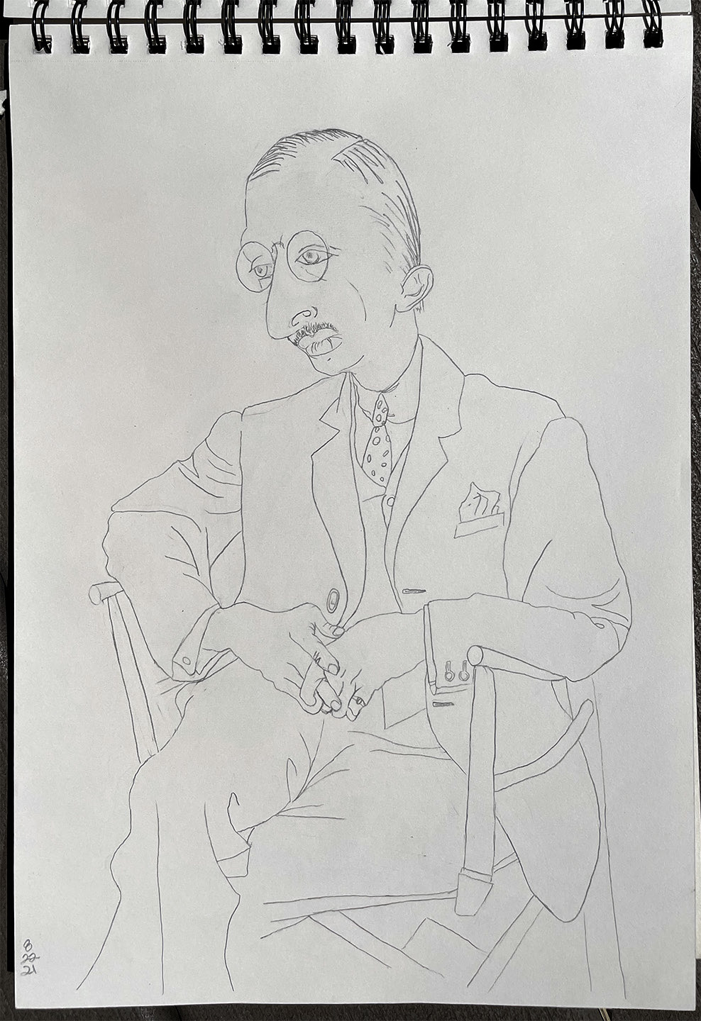 sketchbook 2021 (inspired by Egon Schiele)