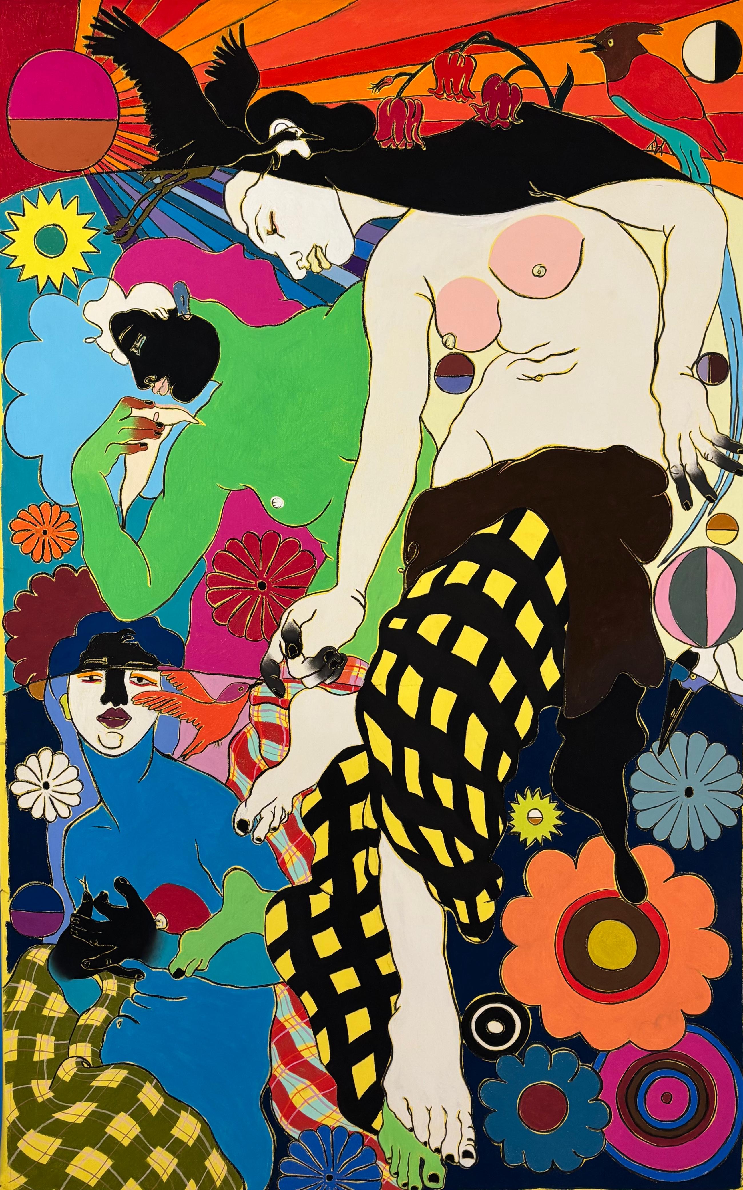 Sin t&iacute;tuloTiza pastel sobre papel montado en lienzo220 x 140 cm2026(No disponible)