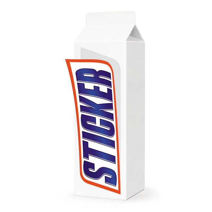 "STICKER" from "milkCARTOoNs" series. Digital collage.