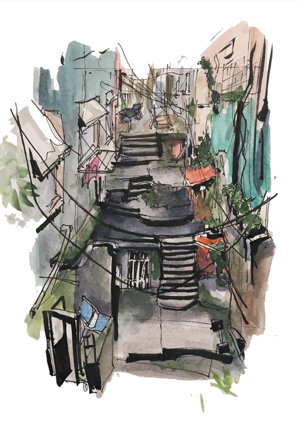 Ink & Aquarell on Paper